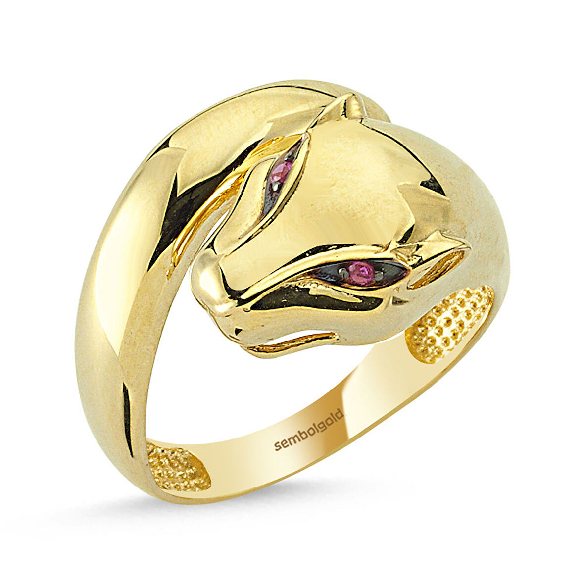 Kaplan Altın Yüzük Classic Gövdeli 14K Gold