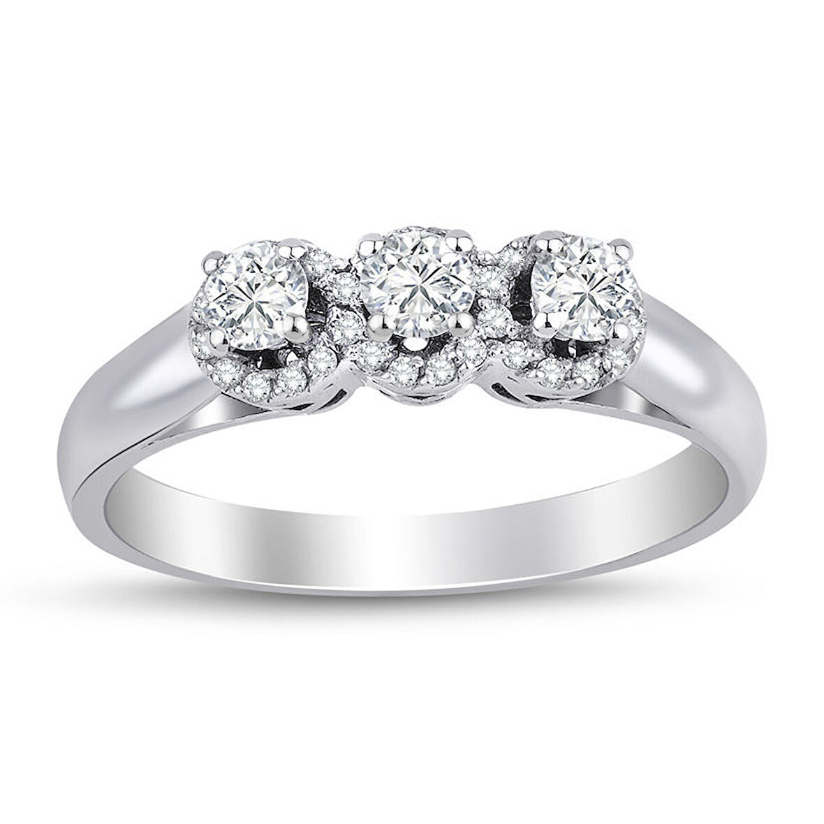 0.32 ct. Pırlanta Tria Yüzük
