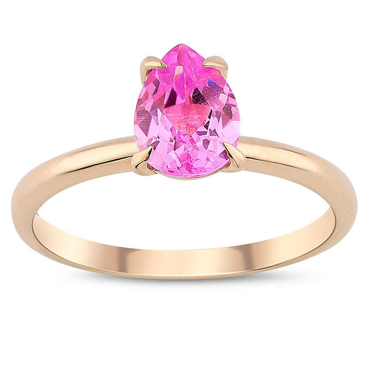 1.34 ct. Pink Topaz Yüzük