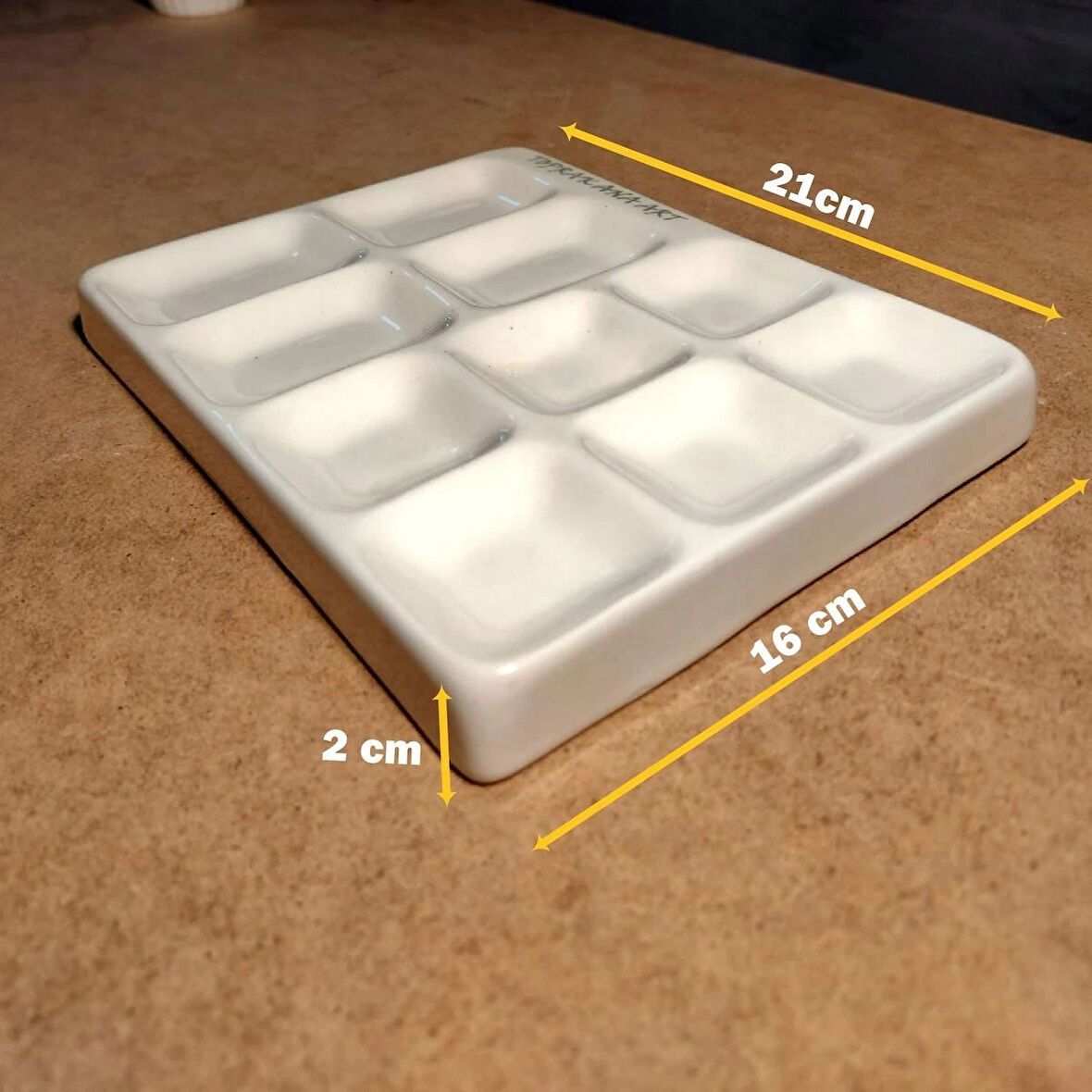 Resim Paleti Godeli (HAZNELİ) - Porselen Seramik El Yapımı