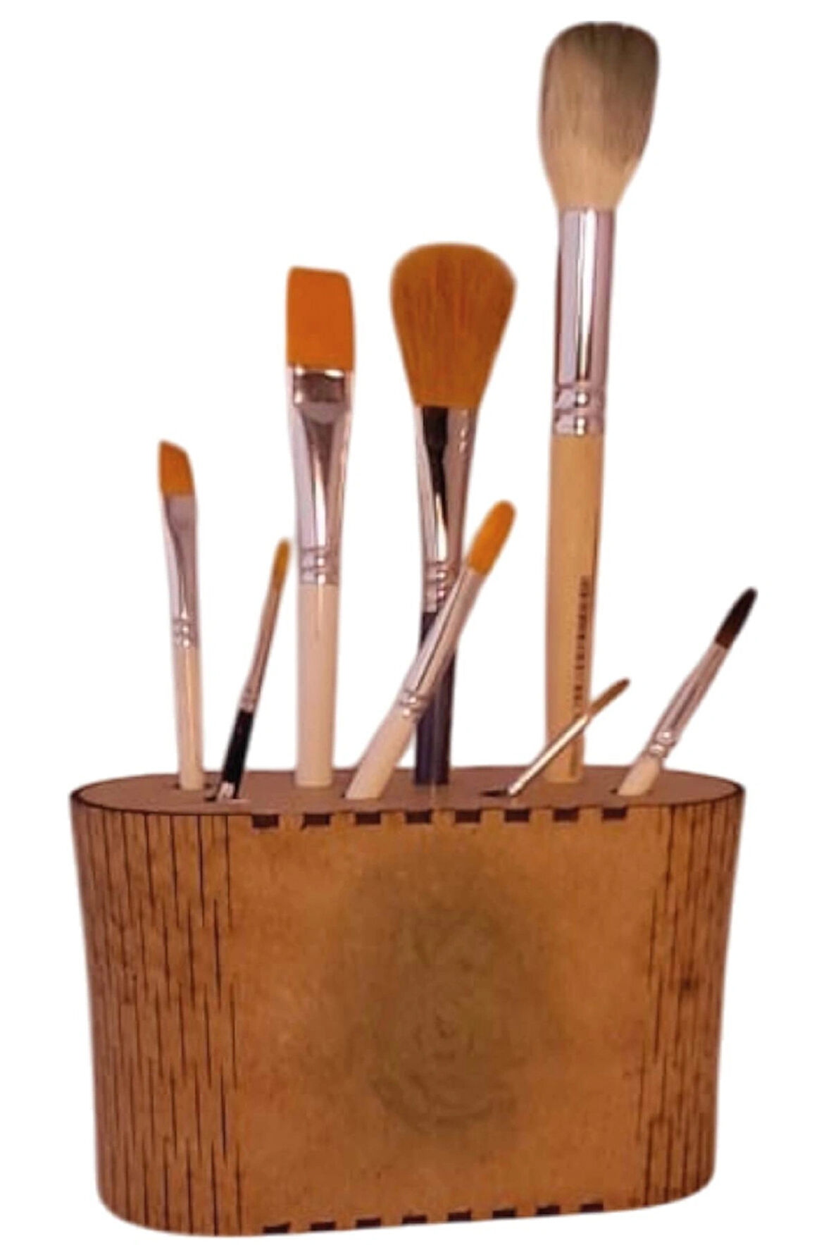 Yağlı Boya, Guaj Ve Sulu Boya Resim Fırçaları Için Fırça Tutucu Oval Stand