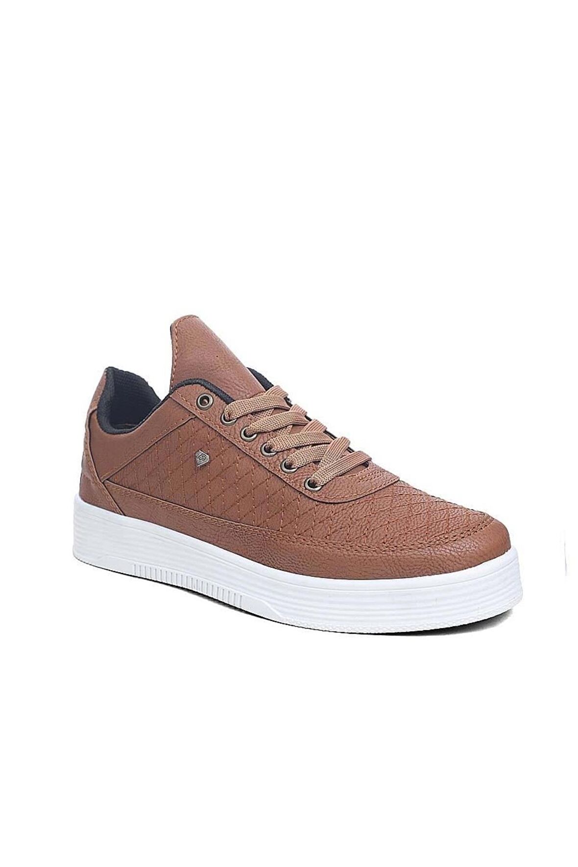 Deri KAPİTONE Günlük Ortopedik Rahat Kalite Bağcıklı Casual Erkek Sneaker Spor Ayakkabı