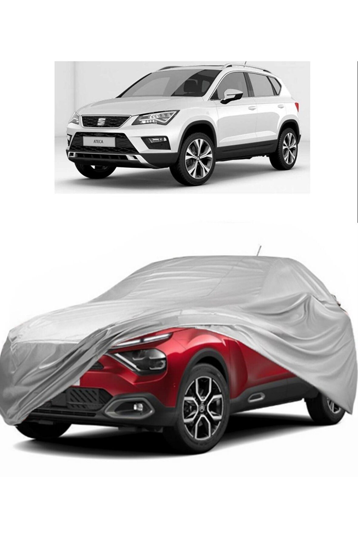 Seat Ateca Uyumlu Miflonlu Oto Branda Premium Kalite Araba Brandası