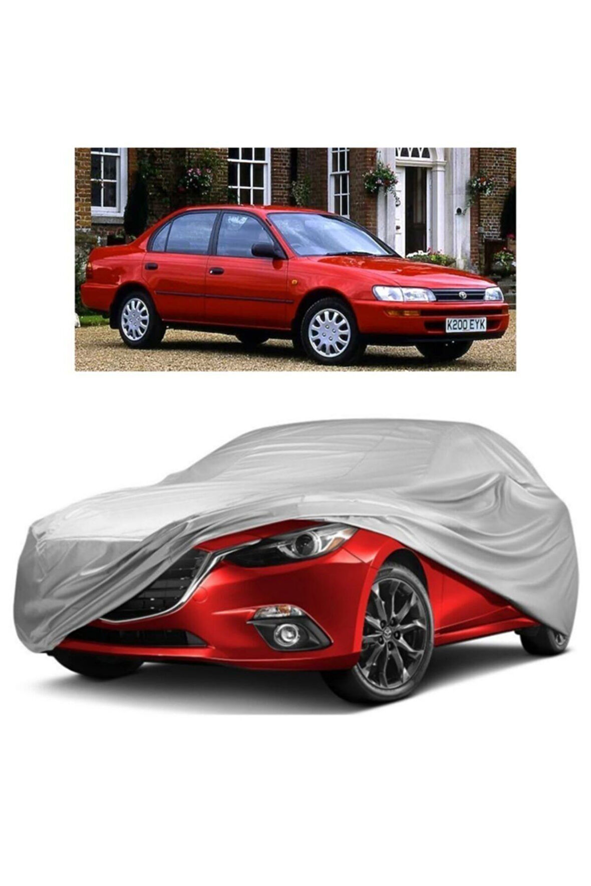 Toyota Corolla Sedan Araba Brandası Miflonlu Branda Oto Çadır Örtü (1993-1998)