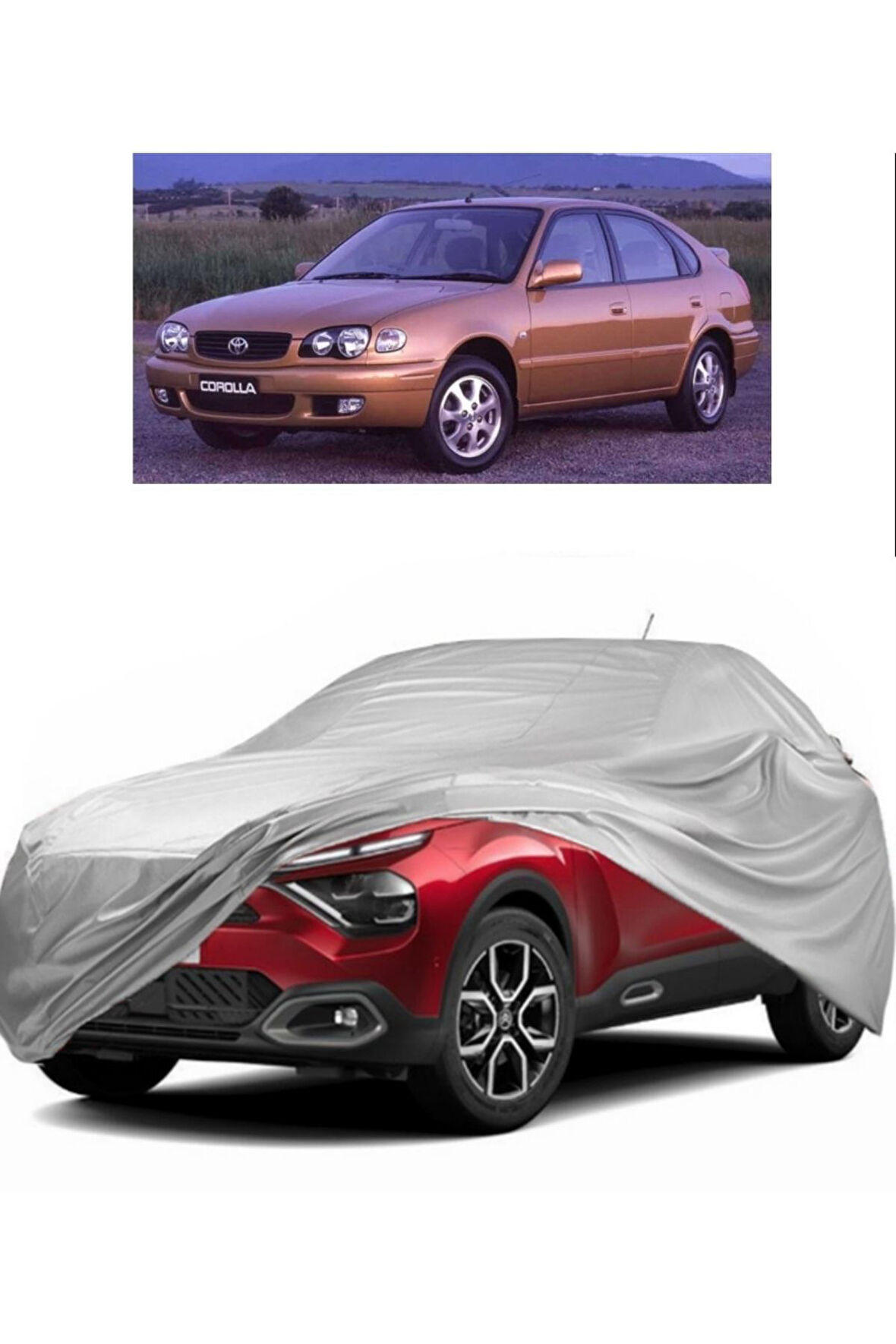 Toyota Corolla SEDAN Uyumlu Miflonlu Oto Branda Premium Kalite Araba Brandası (1999-2001)