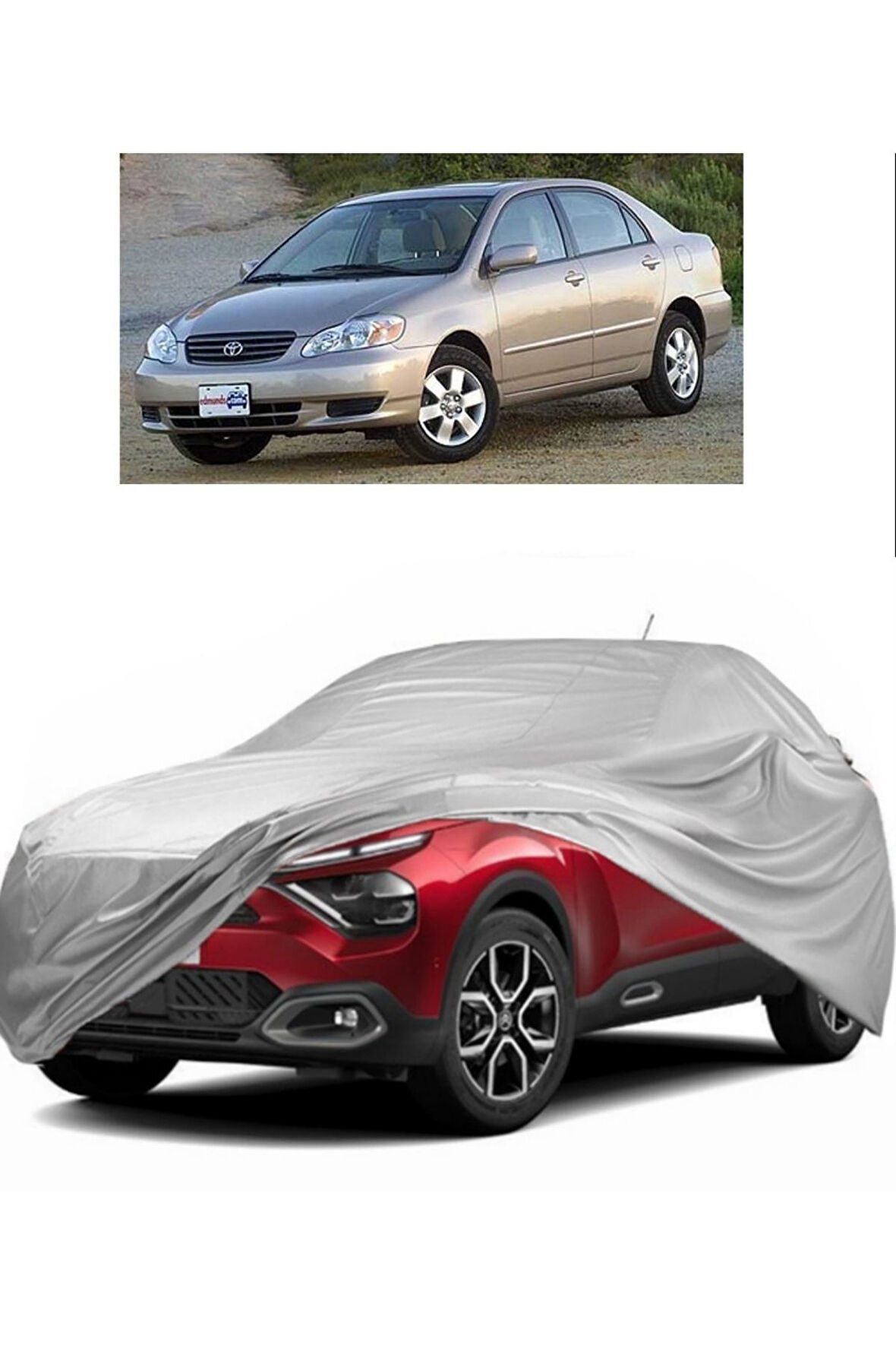 Toyota Corolla SEDAN Uyumlu Miflonlu Oto Branda Premium Kalite Araba Brandası (2002-2006)