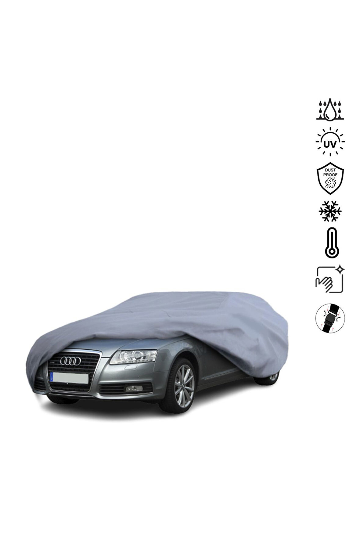 Audı A6 4f C6 Sedan (2004-2008) Araba Brandası Miflonlu Su Geçirmez Araba Brandası Uv Koruyuculu
