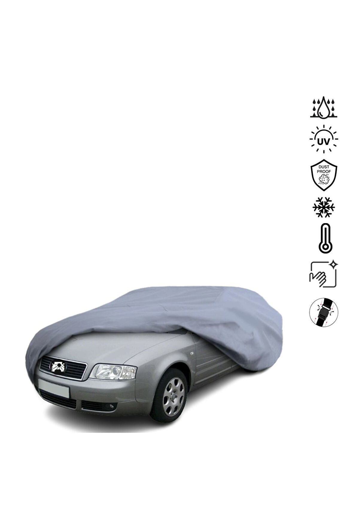 Audı A6 C5 4b Sedan (2001-2004) Araba Brandası Miflonlu Su Geçirmez Araba Brandası Uv Koruyuculu