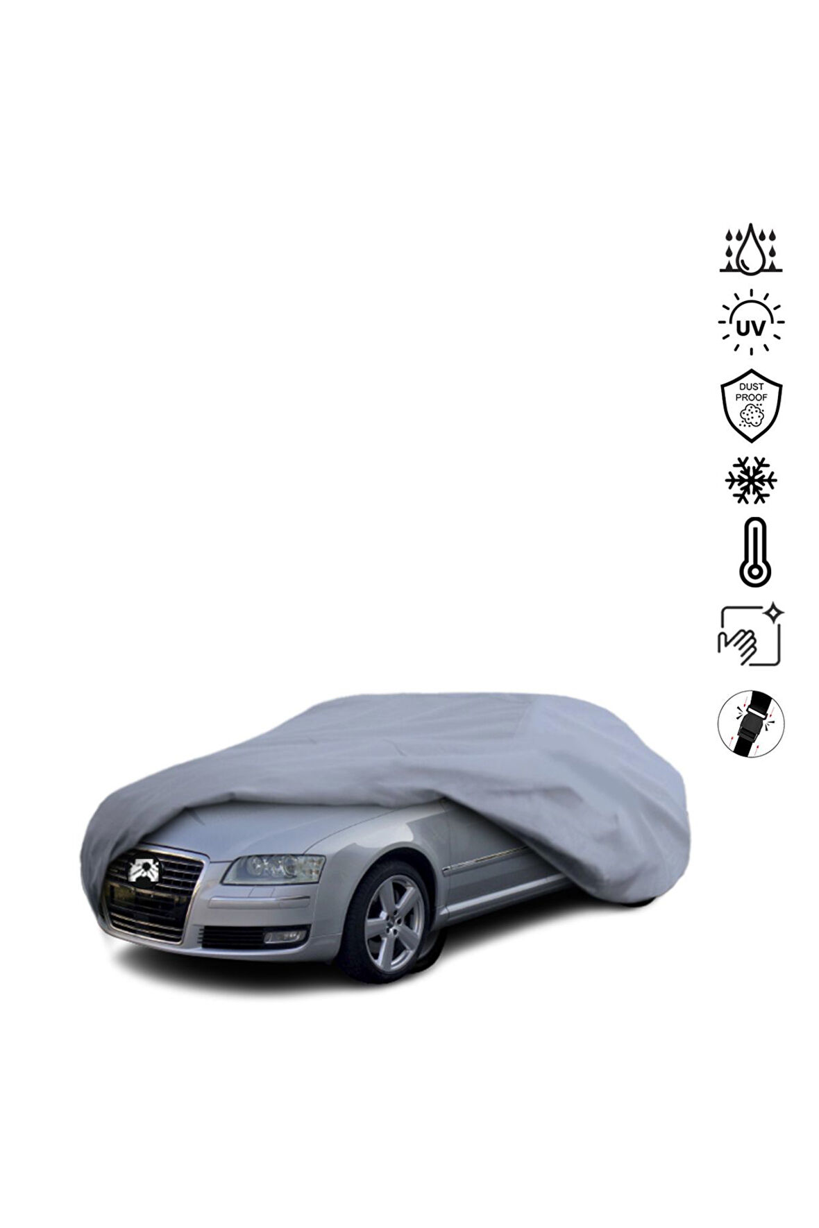 Audı A8 D3 Sedan (2007-2010) Araba Brandası Miflonlu Su Geçirmez Araba Brandası Uv Koruyuculu