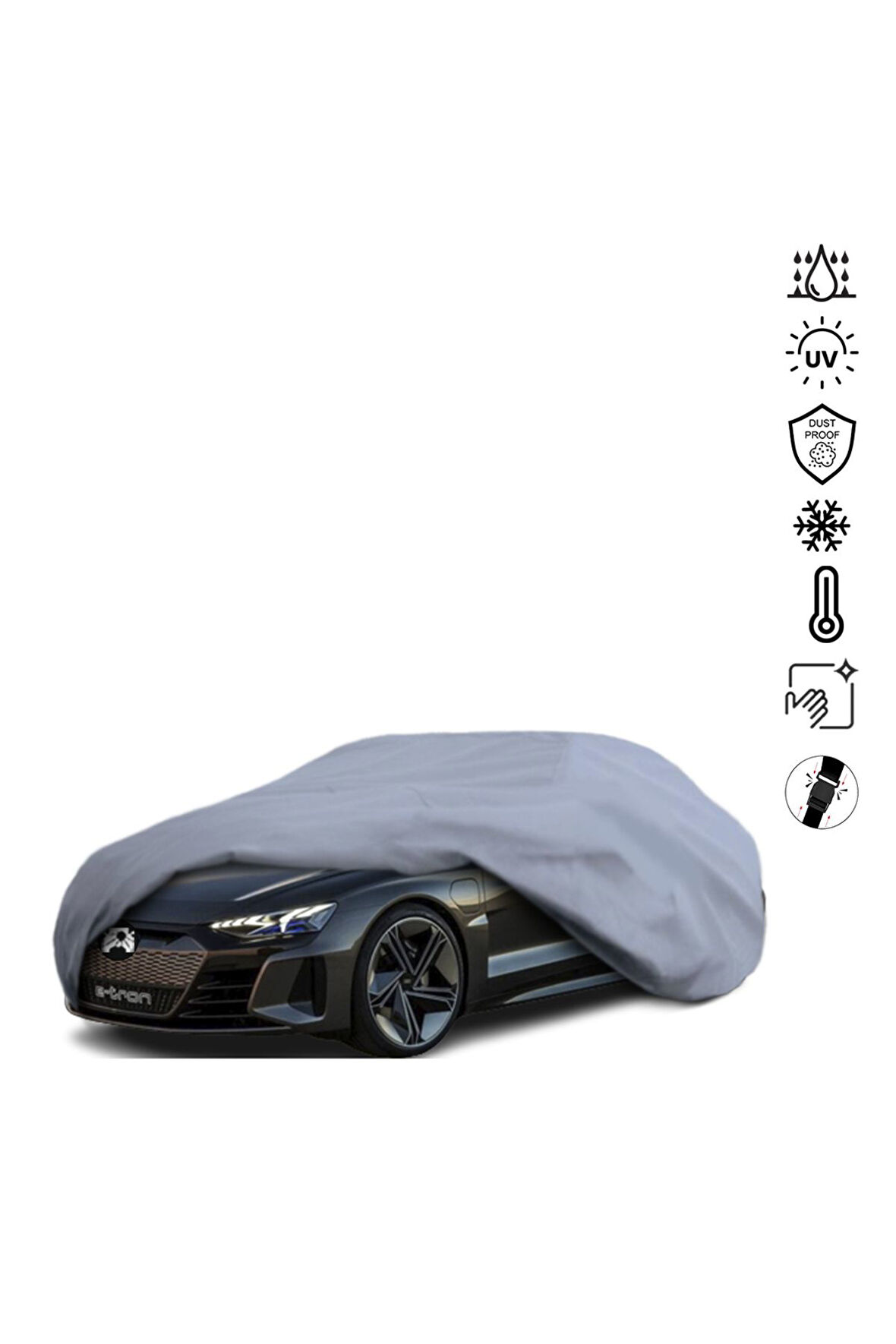 Audı E-tron Gt (2018-) Araba Brandası Miflonlu Su Geçirmez Araba Brandası Uv Koruyuculu