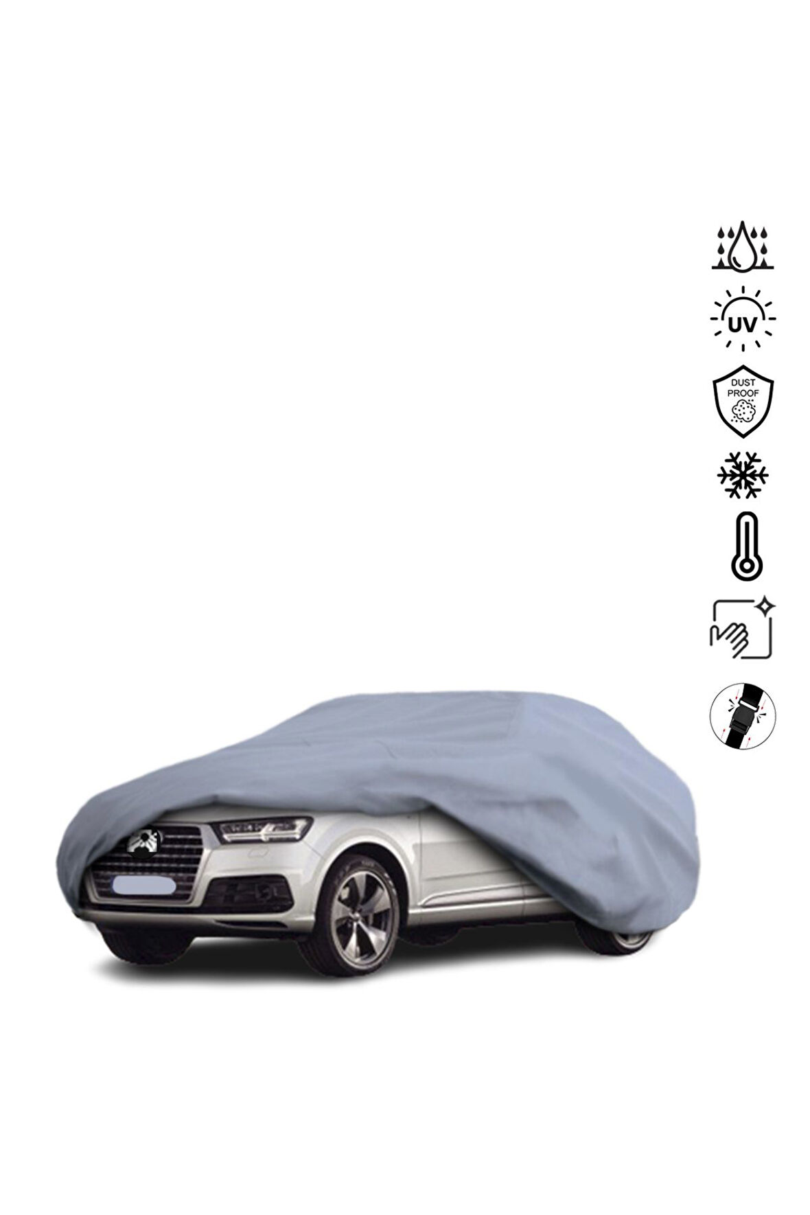 Audi Q7 Suv (2015-2019) Araba Brandası Miflonlu Su Geçirmez Araba Brandası Uv Koruyuculu