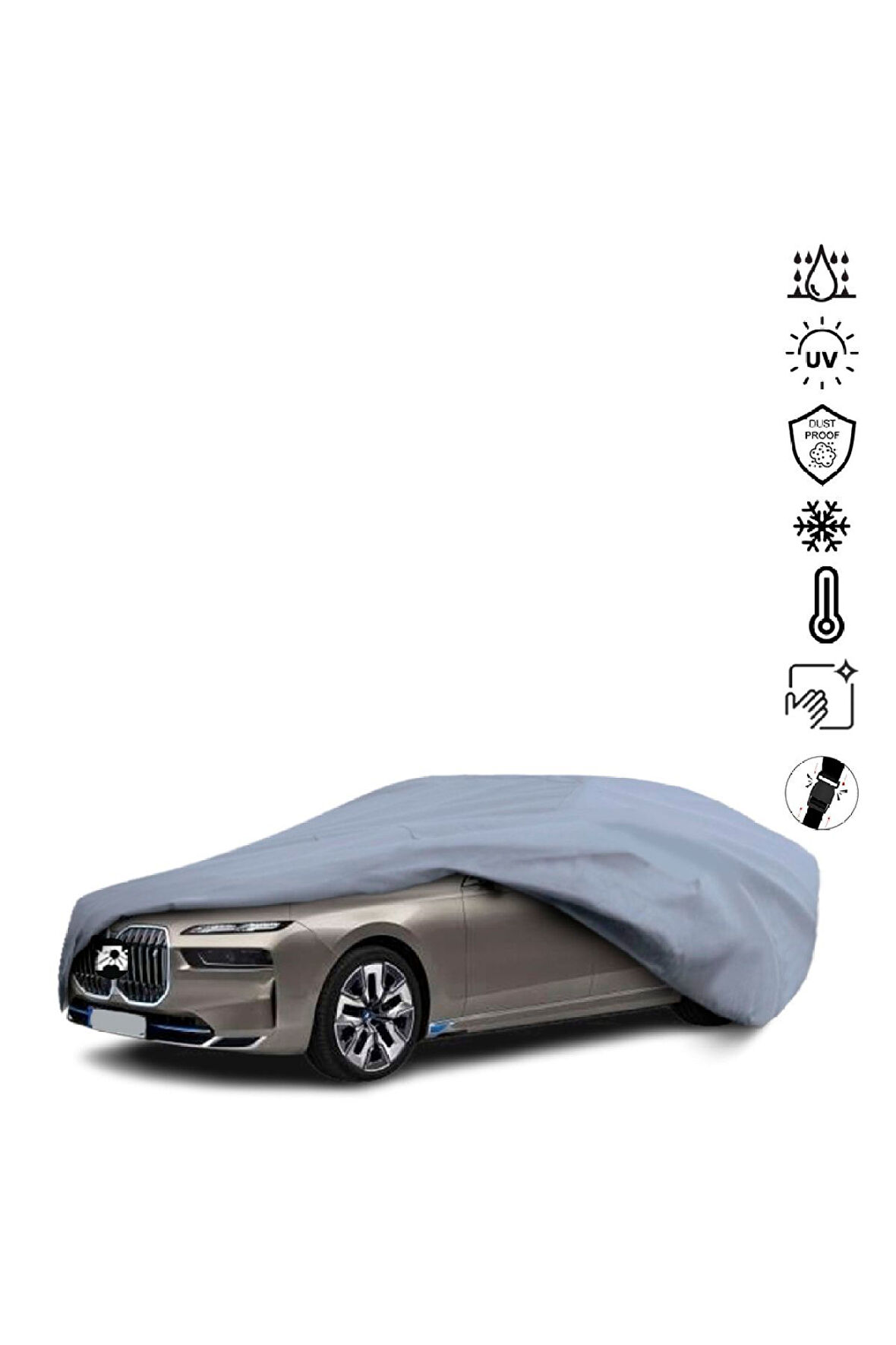 Bmw 7 Serisi G70 Sedan (2022-) Miflonlu Su Geçirmez Oto Branda Uv Koruyuculu