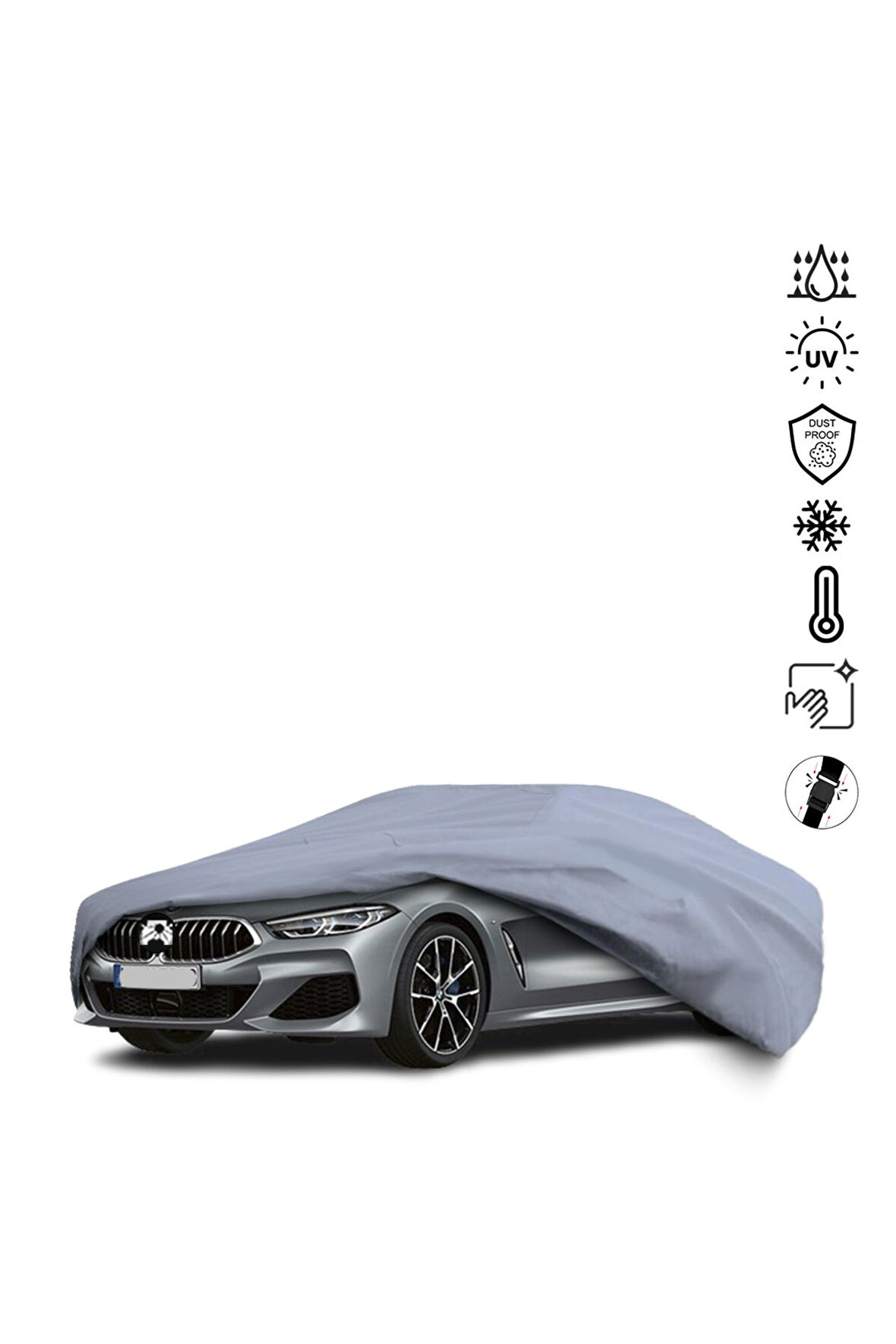 BMW 8 SERİSİ G16 GRAN COUPE (2019-2022) Araba Brandası Miflonlu Su Geçirmez 4 Mevsim Araba Brandası