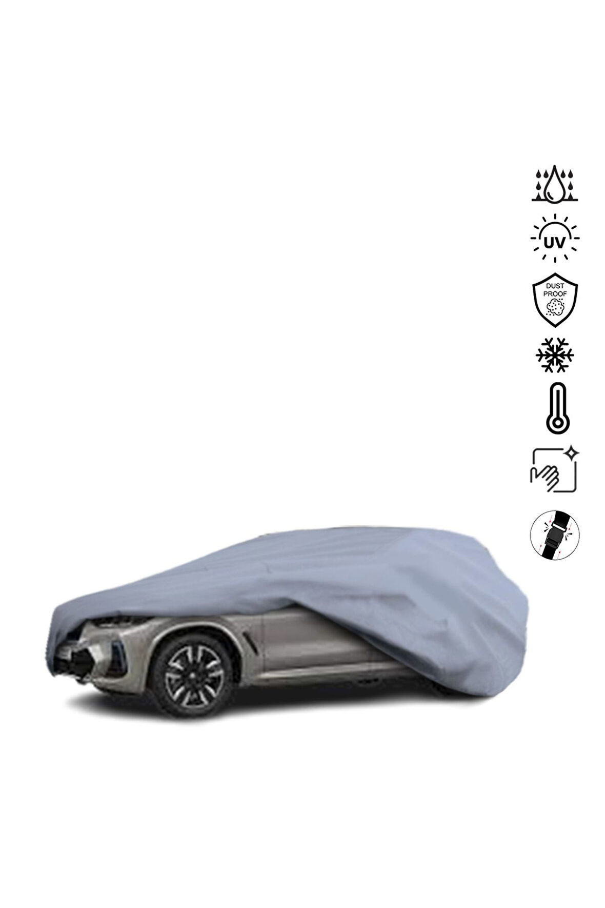 Bmw Ix3 Suv G08 (2020-2021) Araba Brandası Miflonlu Su Geçirmez Araba Brandası Uv Koruyuculu