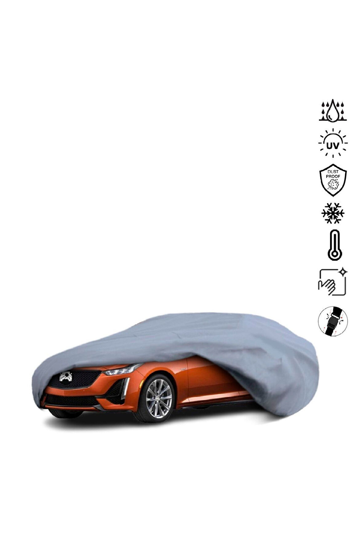Cadıllac Ct5 (2019-) Araba Brandası Miflonlu Su Geçirmez Araba Brandası Uv Koruyuculu