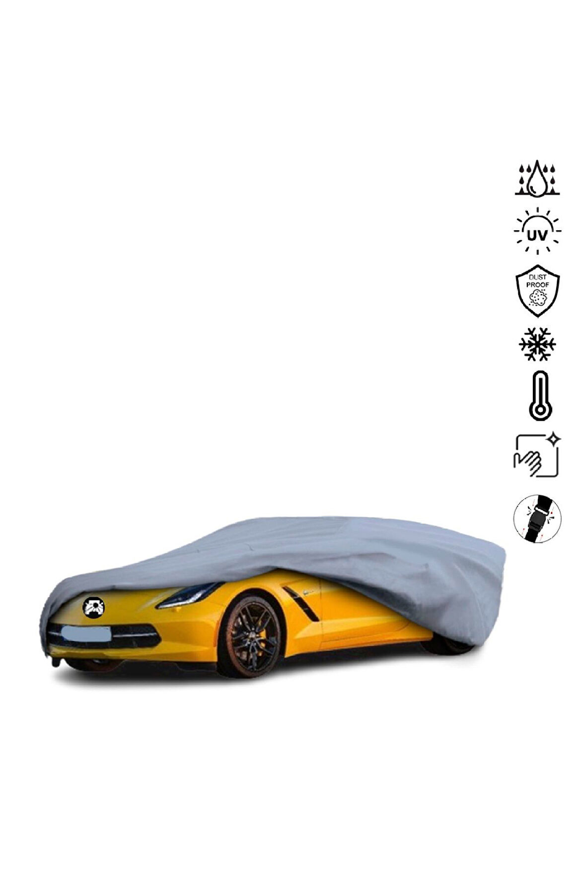 Chevrolet Corvette C7 (2014-2019) Miflonlu Su Geçirmez Oto Branda Uv Koruyuculu