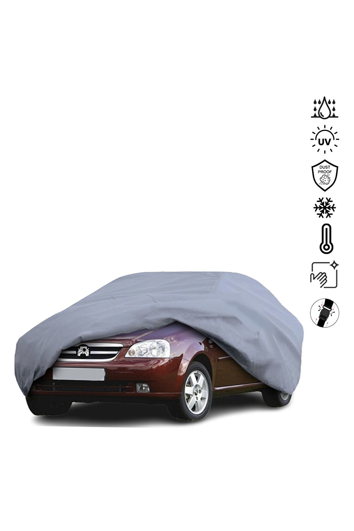 Chevrolet Nubira Sedan (2005-2010) Araba Brandası Miflonlu Su Geçirmez Dış Ortam Araba Brandası