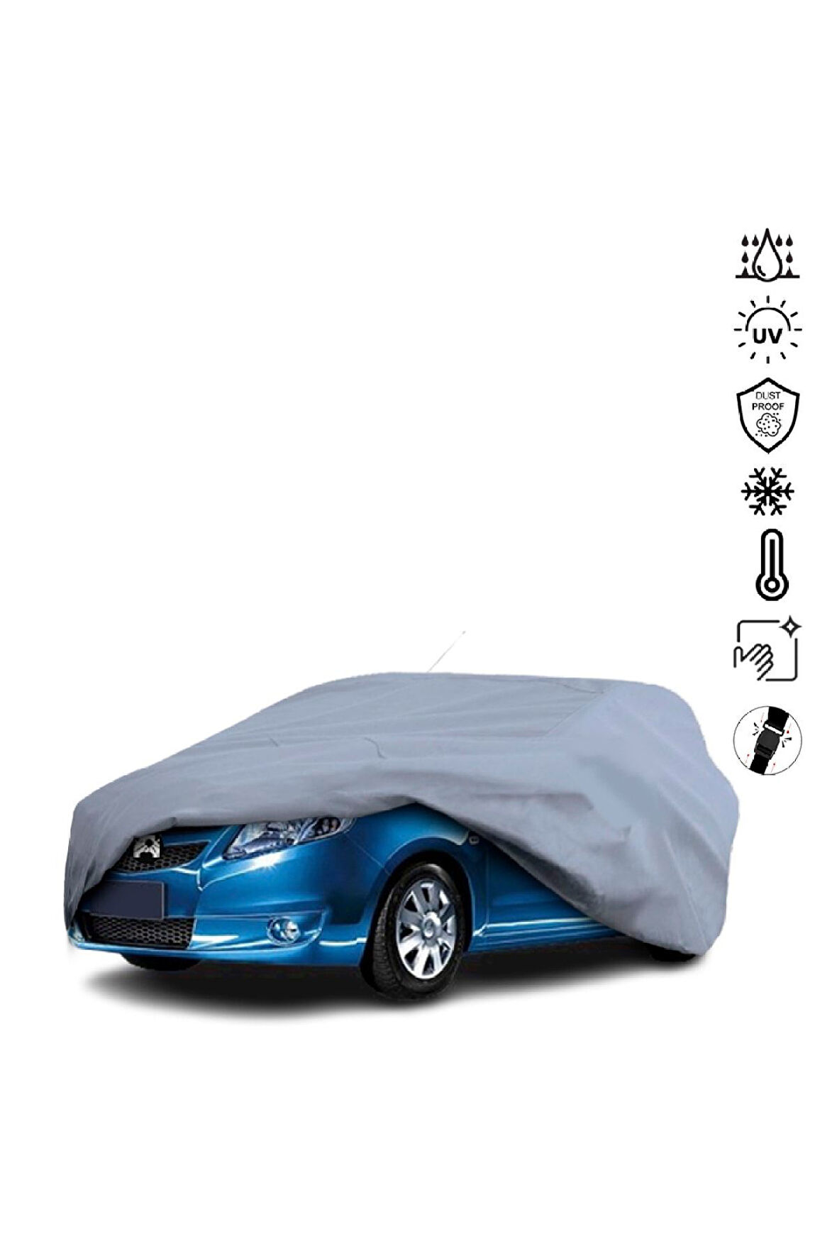 Chevrolet Sail 3 (2014-) Miflonlu Su Geçirmez Oto Branda Uv Koruyuculu