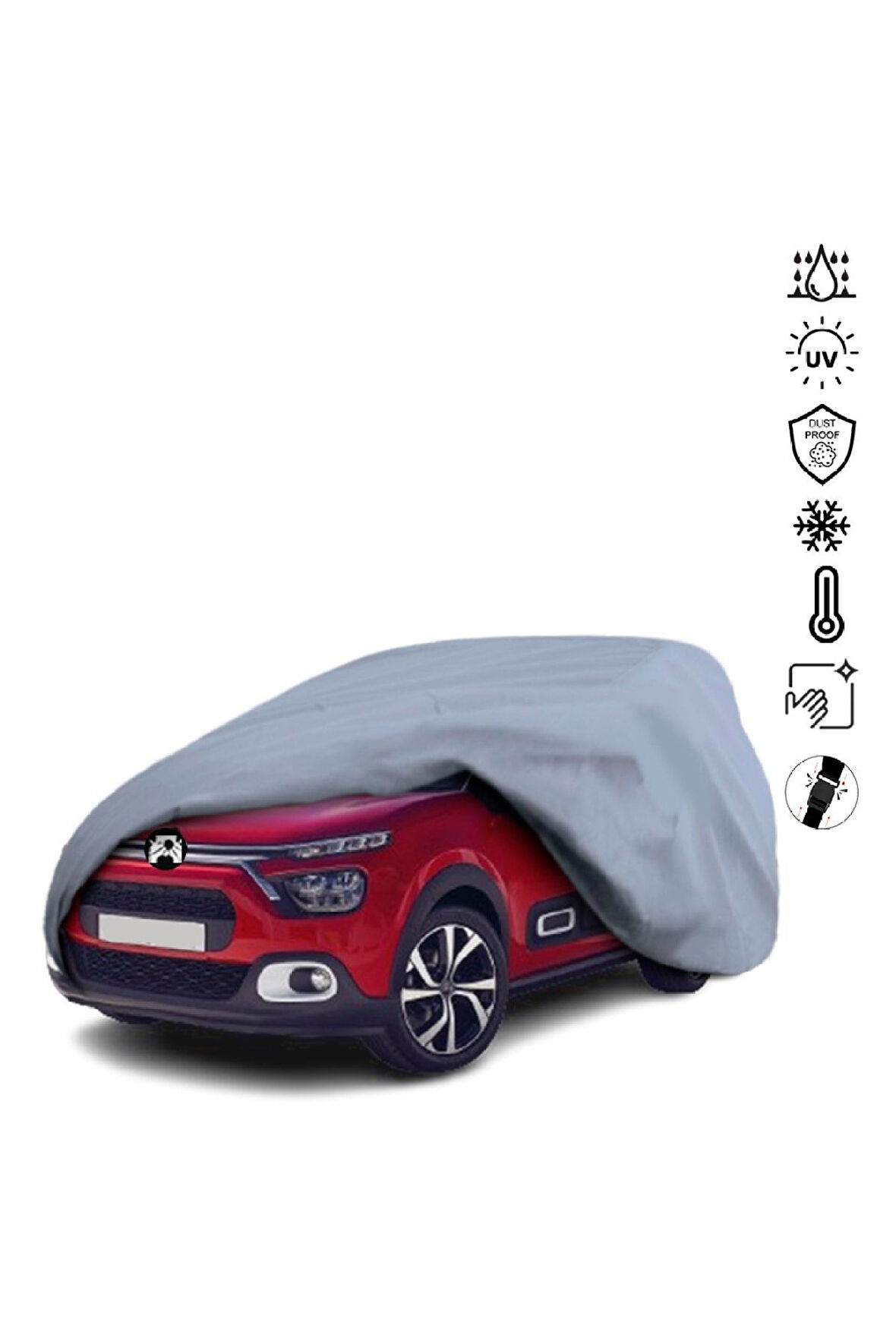 Citroen C3 3 (2016-) Miflonlu Su Geçirmez Oto Branda Uv Koruyuculu