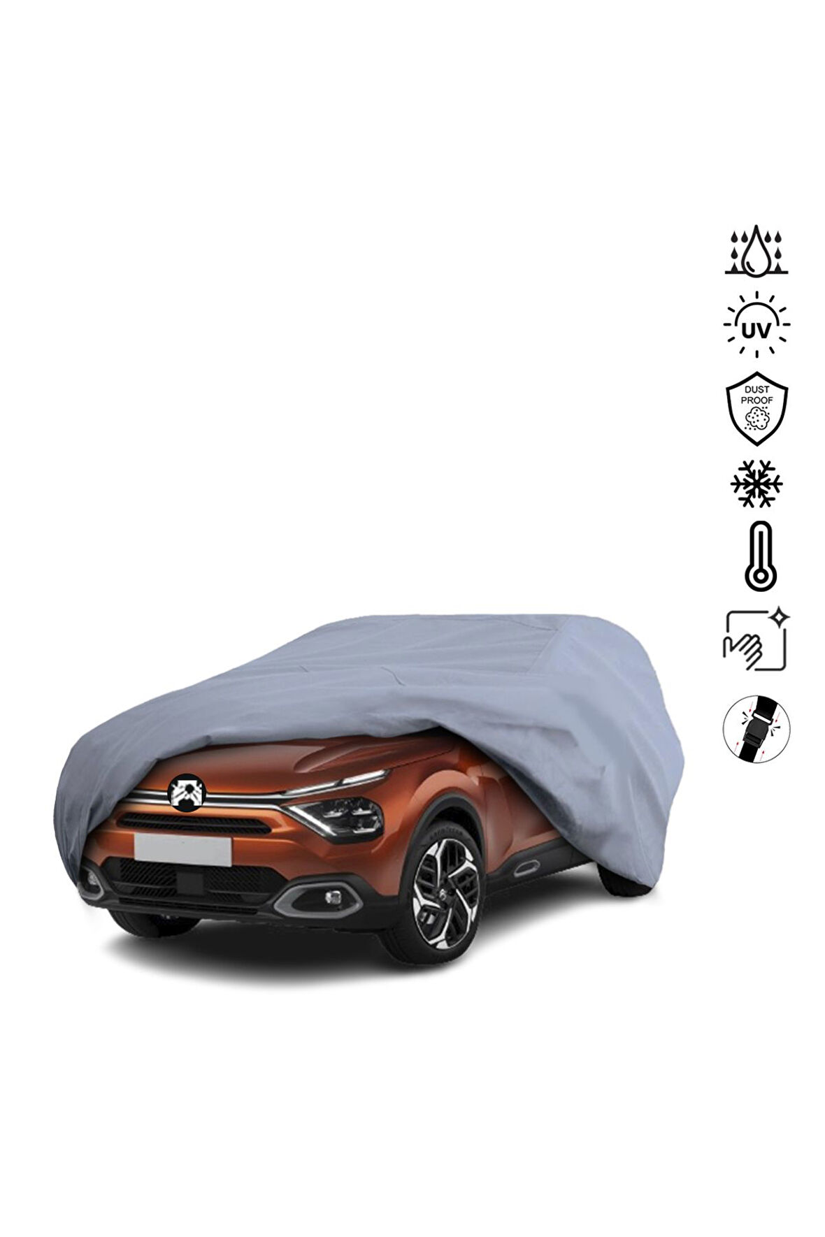 Citroen C4 3 Hatchback (2020-) Araba Brandası Miflonlu Su Geçirmez Araba Brandası Uv Koruyuculu