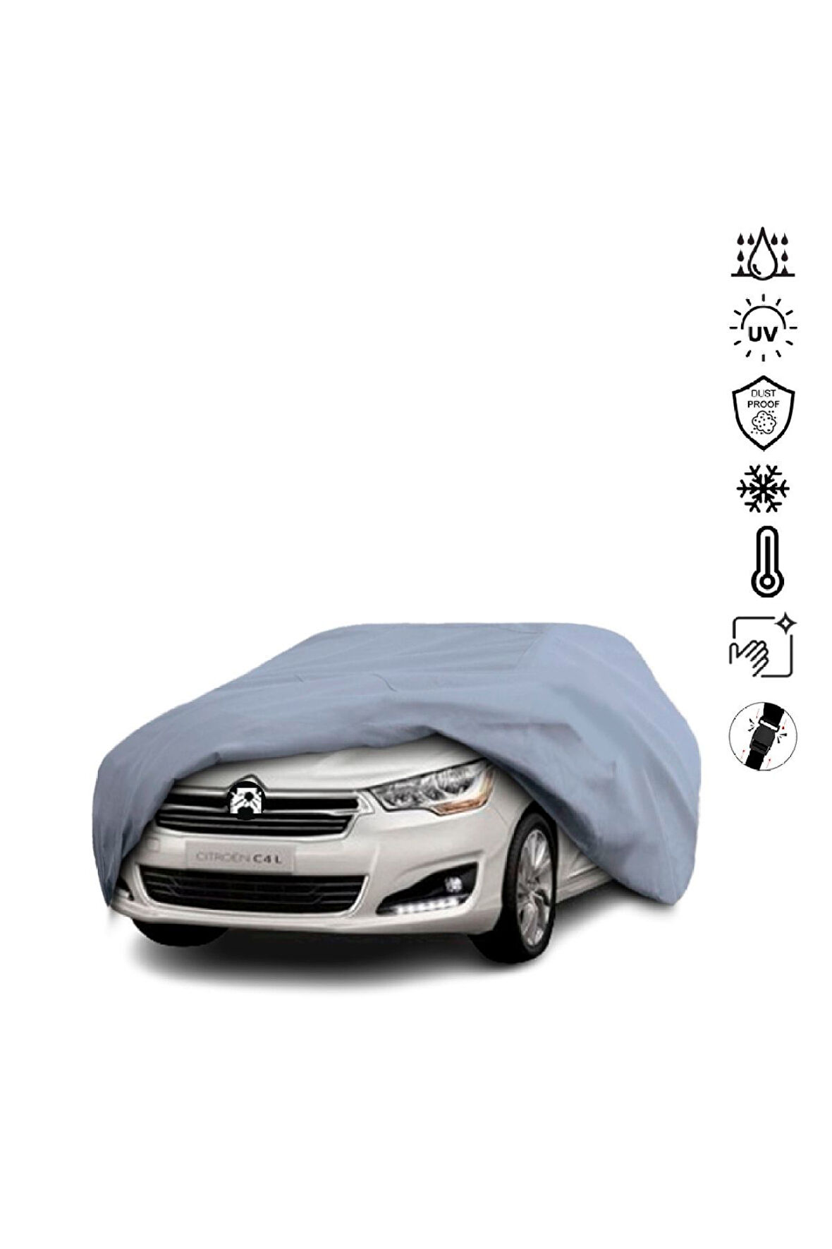 Citroen C4 L (2012-2016) Miflonlu Su Geçirmez Oto Branda Uv Koruyuculu