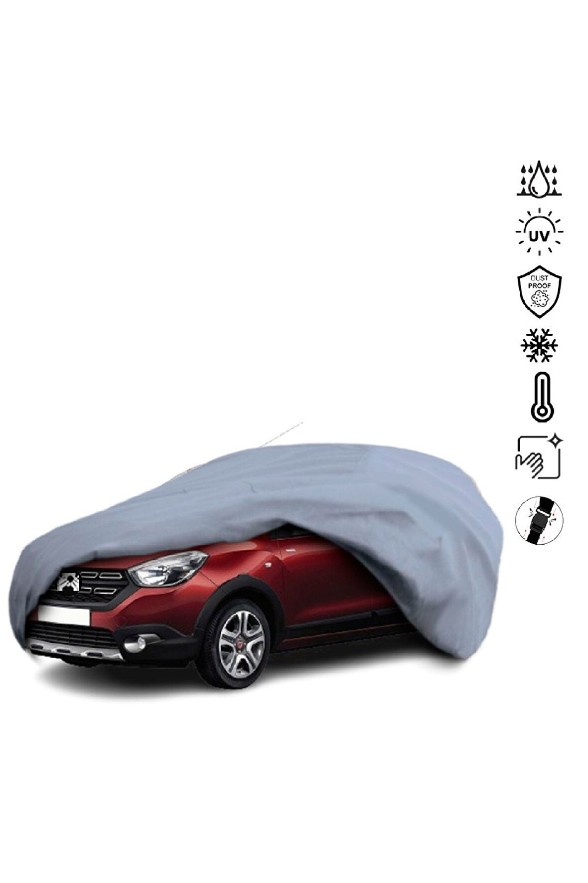 Dacia Lodgy (2012-) Miflonlu Su Geçirmez Oto Branda Uv Koruyuculu