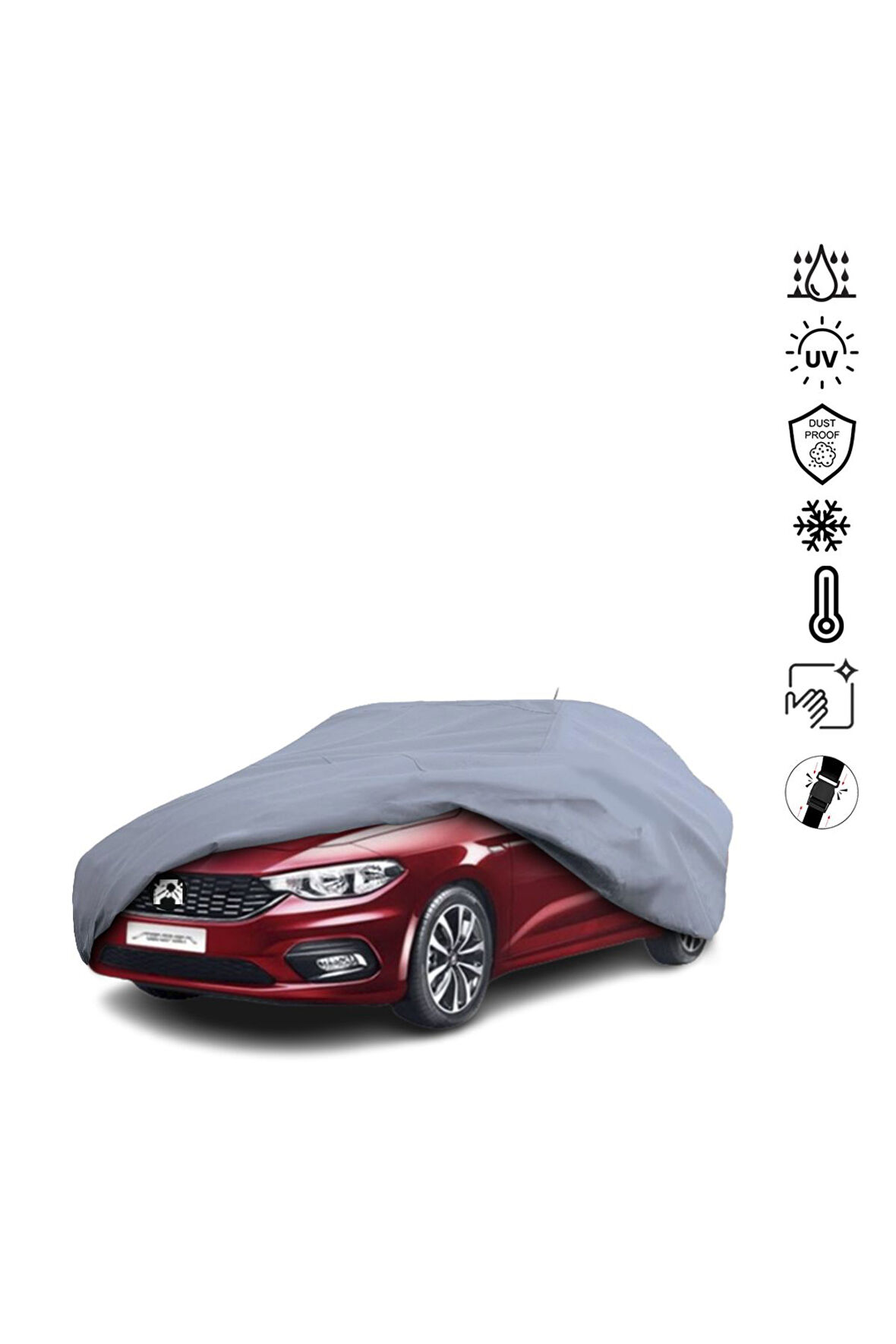 Fiat Egea (356) (2015-2020) Araba Brandası Miflonlu Su Geçirmez Araba Brandası Uv Koruyuculu