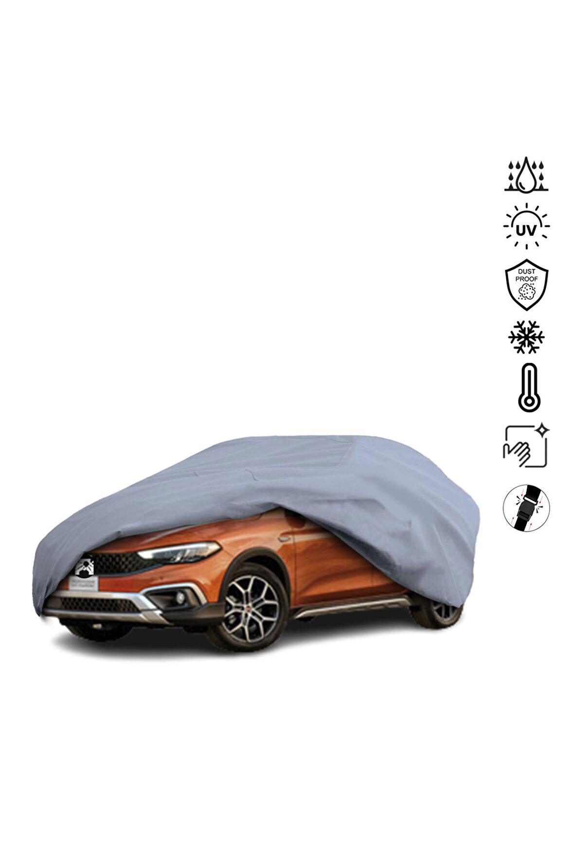 Fiat Egea Cross (2020-) Araba Brandası Miflonlu Su Geçirmez Araba Brandası Uv Koruyuculu