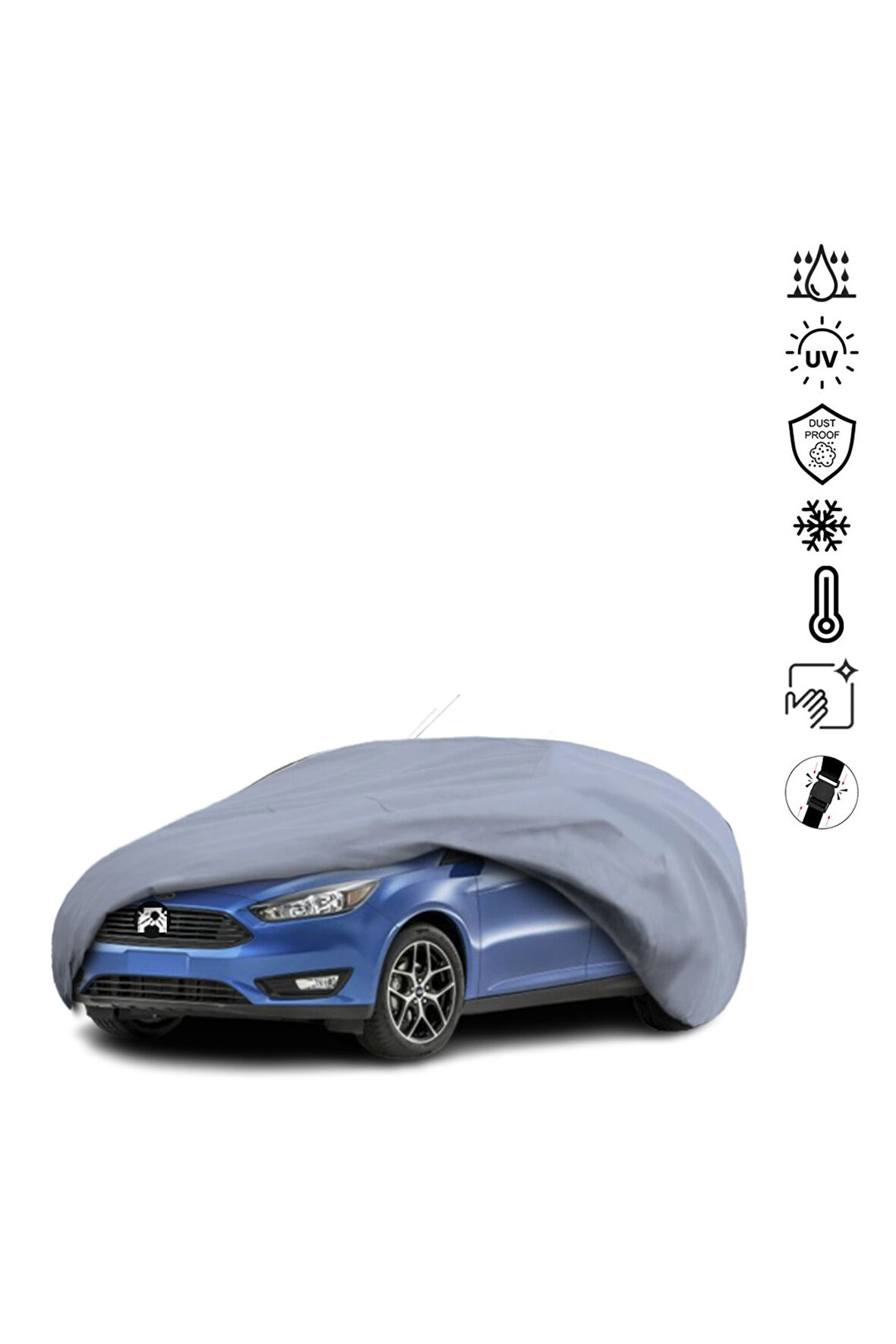 Ford Focus 3 Hatchback (2010-2018) Araba Brandası Miflonlu Su Geçirmez Dış Ortam Araba Brandası
