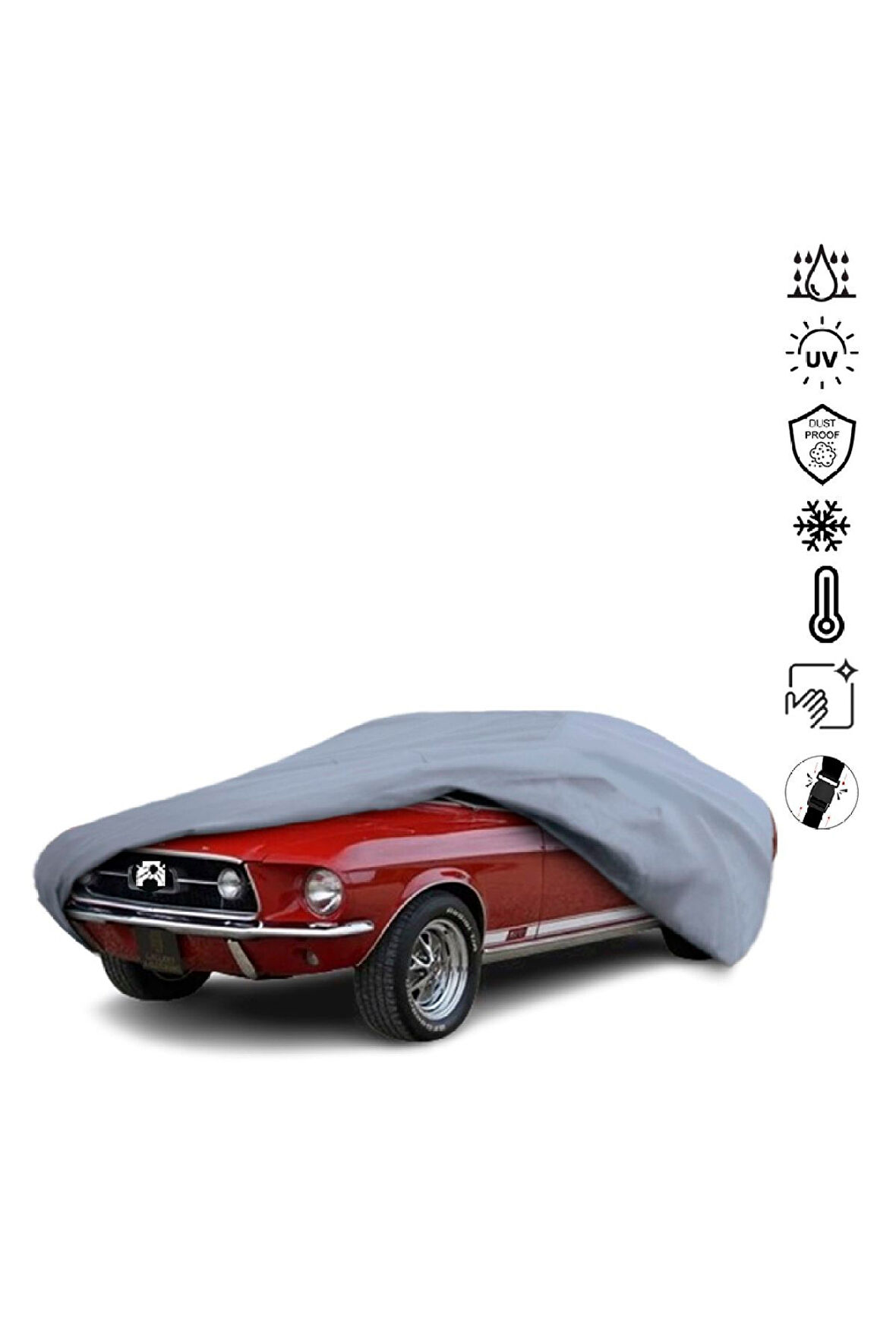 Ford Mustang 1 Miflonlu Su Geçirmez Oto Branda Uv Koruyuculu