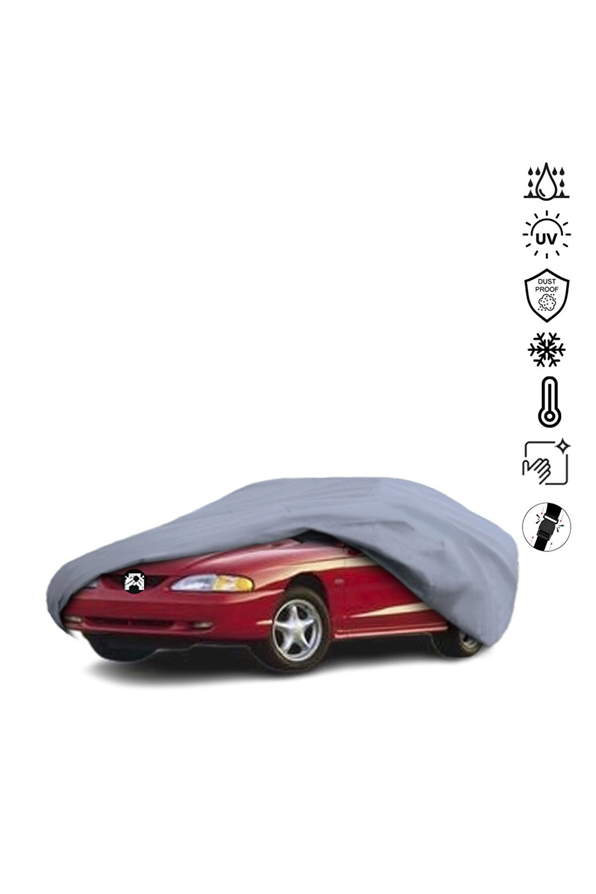 Ford Mustang 4 Araba Brandası Miflonlu Su Geçirmez Araba Brandası Uv Koruyuculu