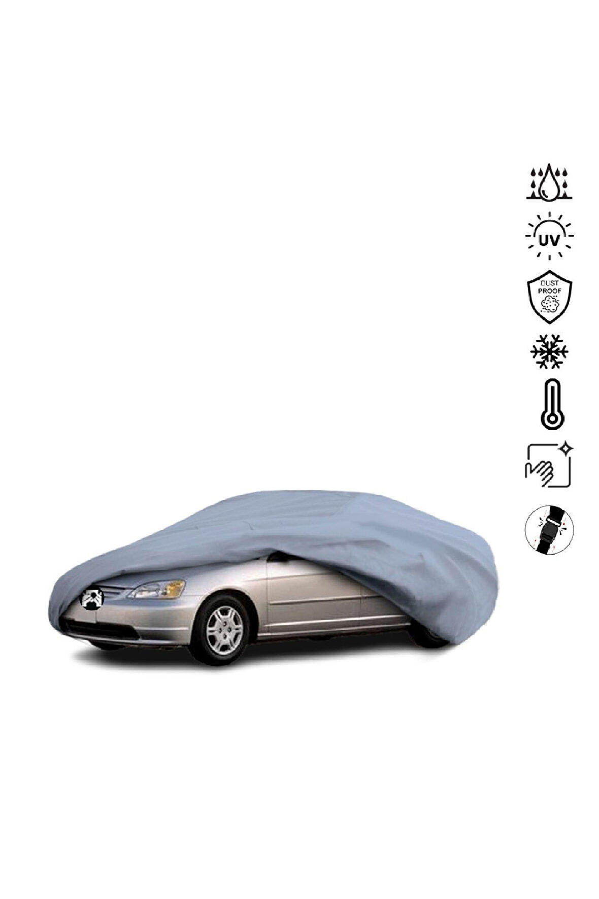 Honda Civic 7 Sedan (2001-2006) Miflonlu Su Geçirmez Oto Branda Uv Koruyuculu