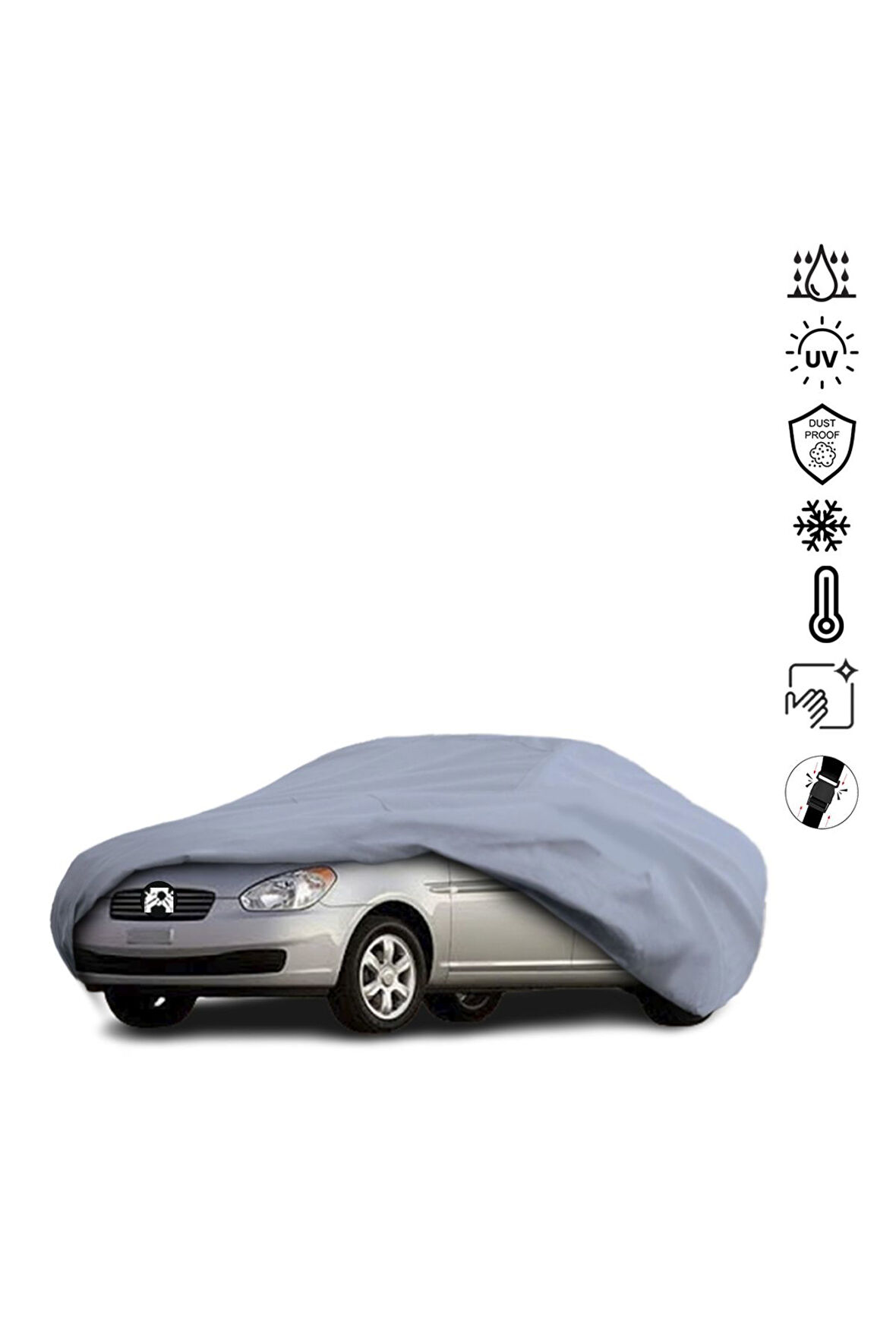 Hyundai Accent 3 Sedan (2006-2010) Araba Brandası Miflonlu Su Geçirmez Dış Ortam Araba Brandası