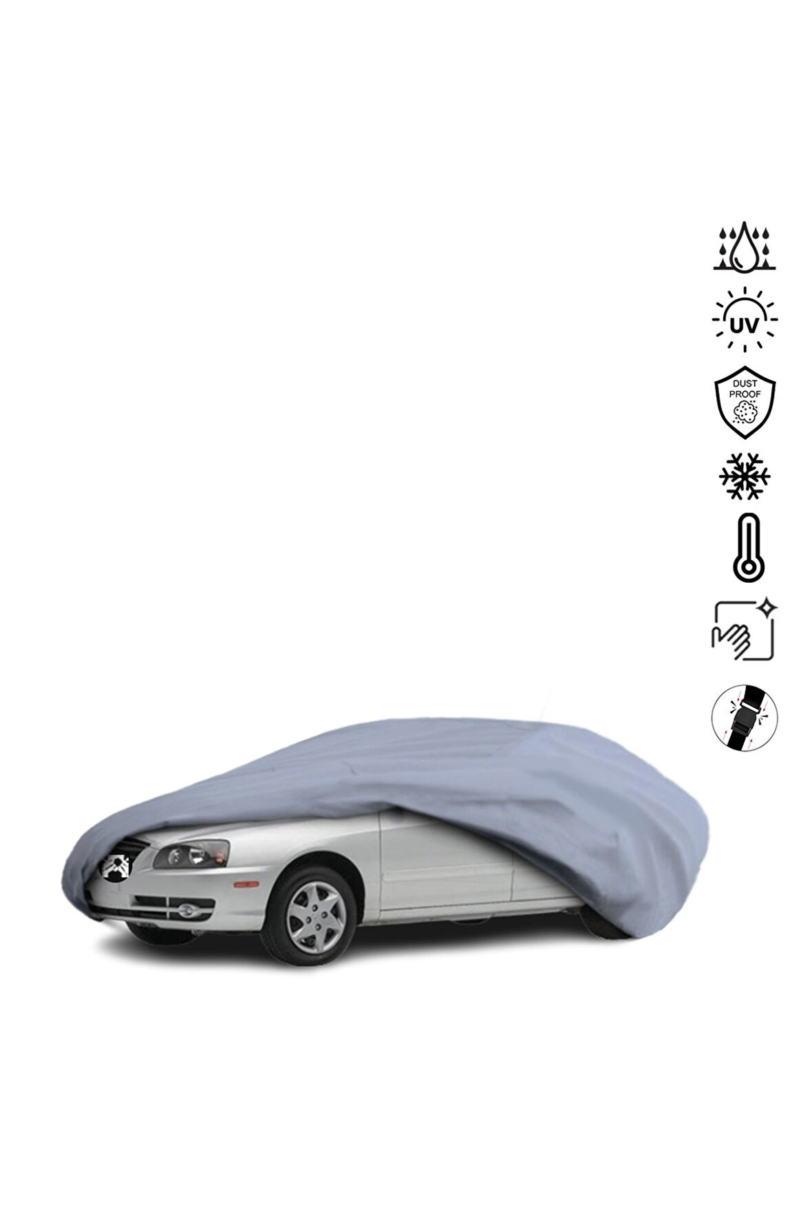 Hyundai Elantra 3 Sedan Araba Brandası Miflonlu Su Geçirmez Araba Brandası Uv Koruyuculu