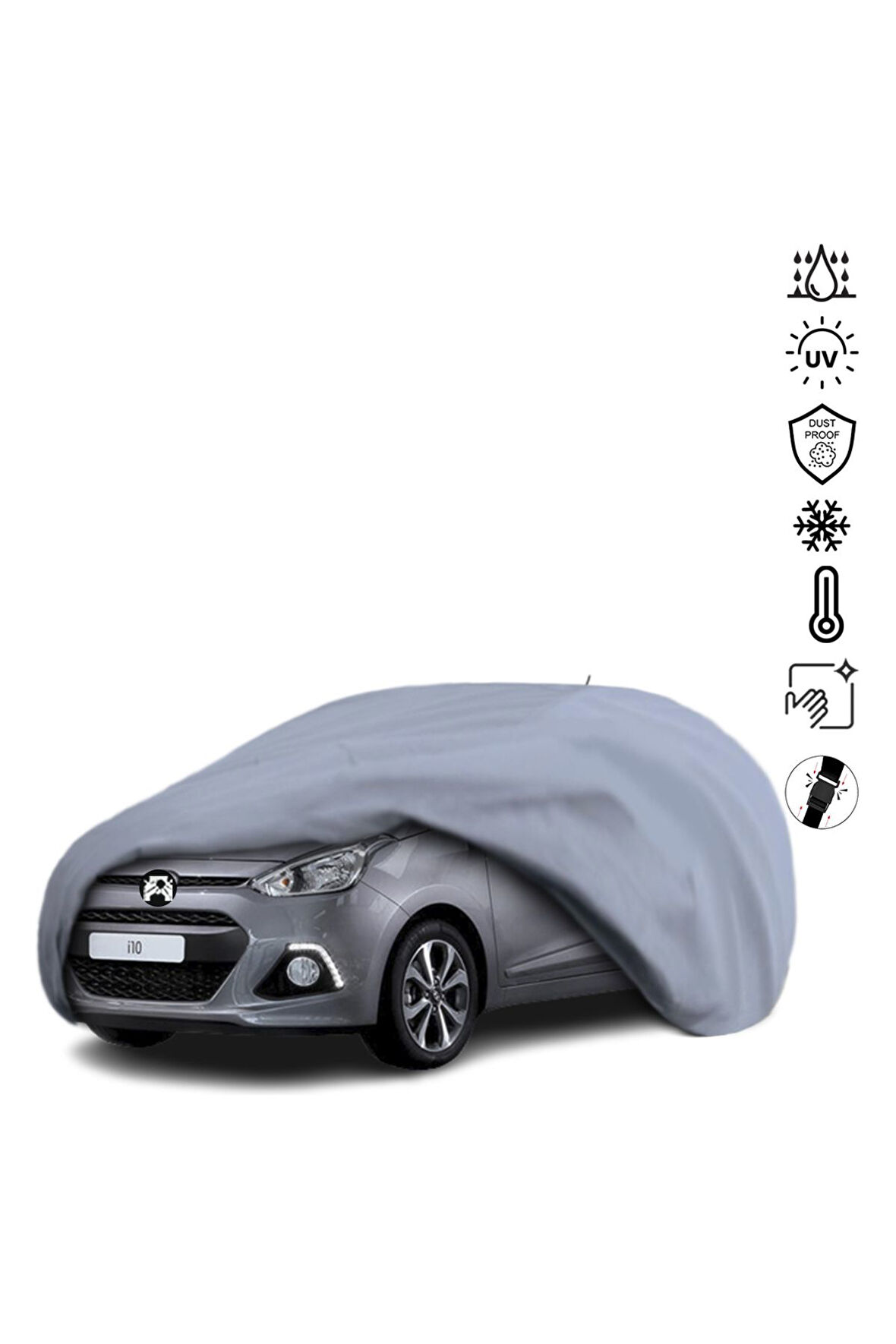 Hyundai I10 1 Hatchback (2008-2013) Araba Brandası Miflonlu Su Geçirmez Dış Ortam Araba Brandası
