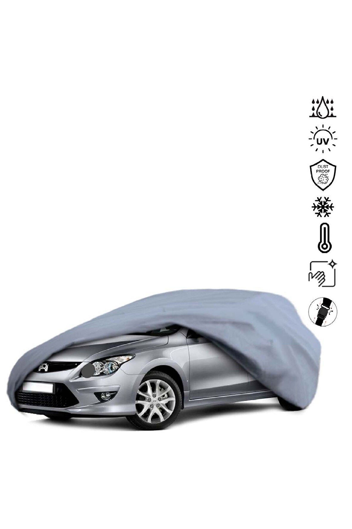 Hyundai I30 1 (2007-2010) Miflonlu Su Geçirmez Oto Branda Uv Koruyuculu