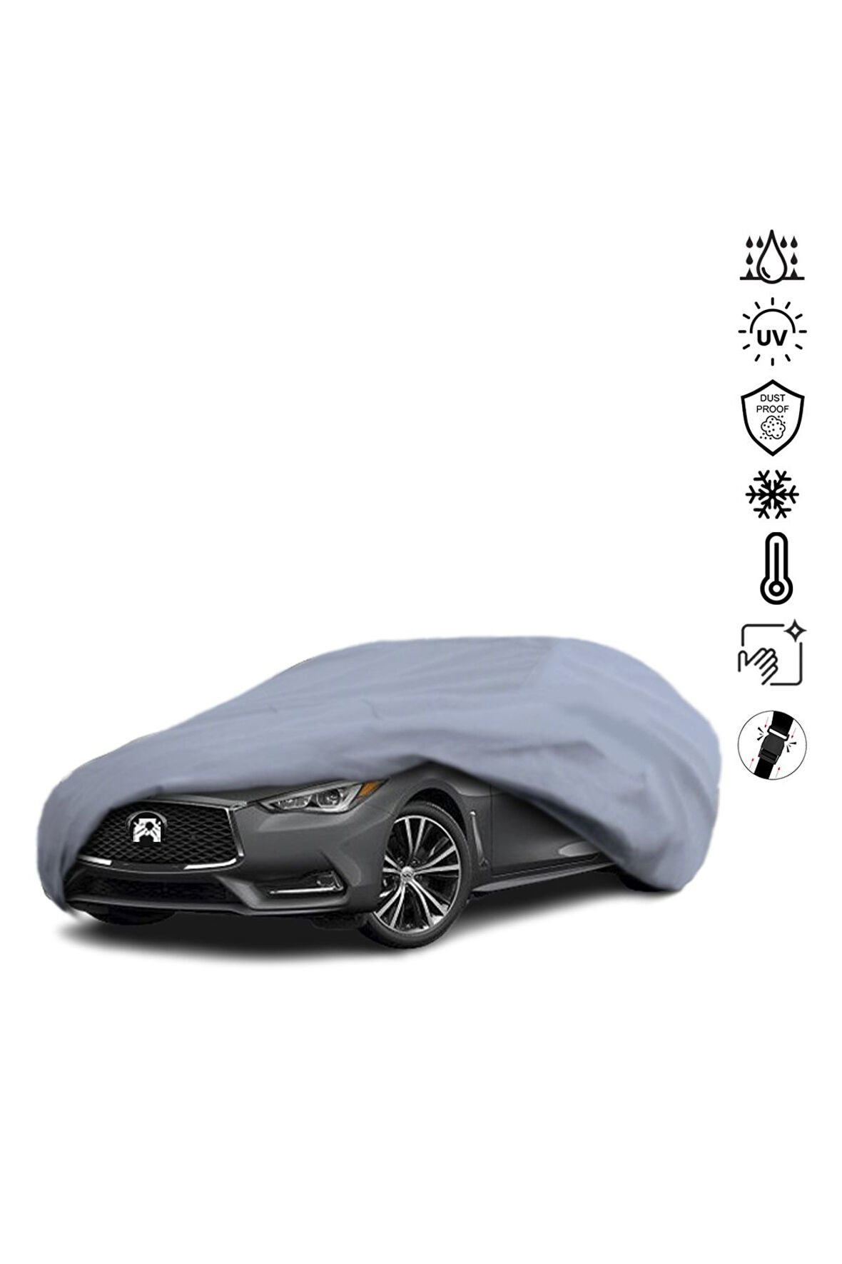 Infiniti Q60 Araba Brandası Miflonlu Su Geçirmez Araba Brandası Uv Koruyuculu