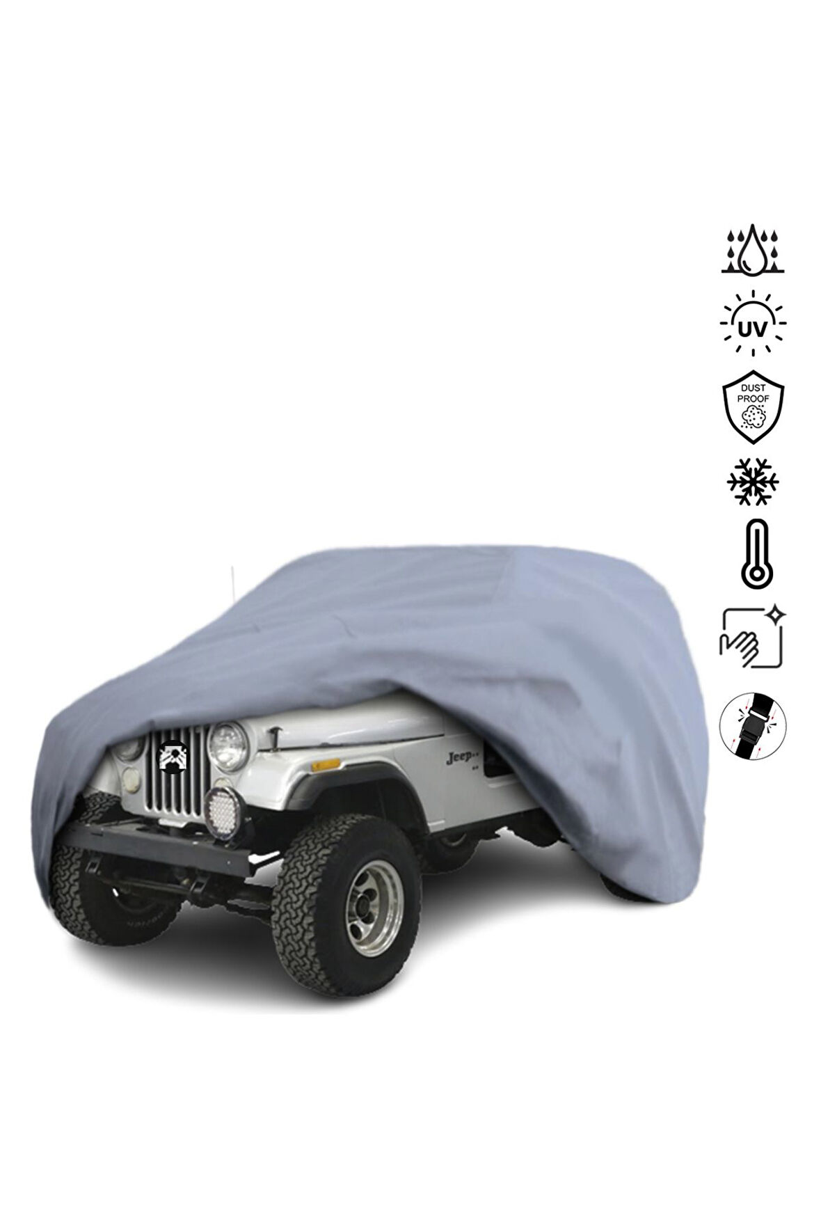 Jeep Cj7 Araba Brandası Miflonlu Su Geçirmez Araba Brandası Uv Koruyuculu