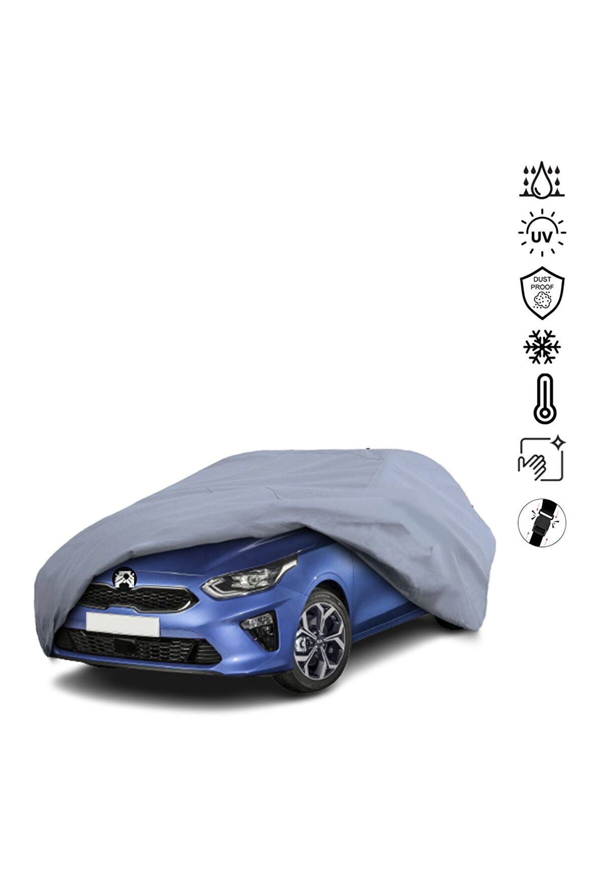 Kia Ceed 3 Hatchback (2018-) Araba Brandası Miflonlu Su Geçirmez Araba Brandası Uv Koruyuculu
