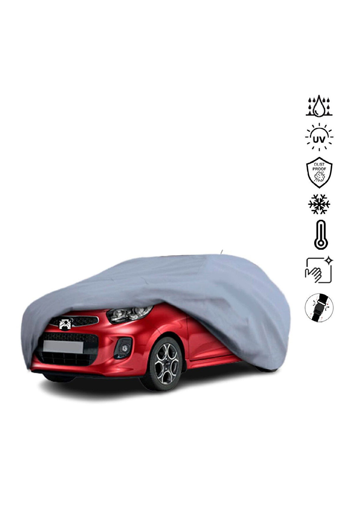 Kia Picanto 2 (2011-2017) Miflonlu Su Geçirmez Oto Branda Uv Koruyuculu