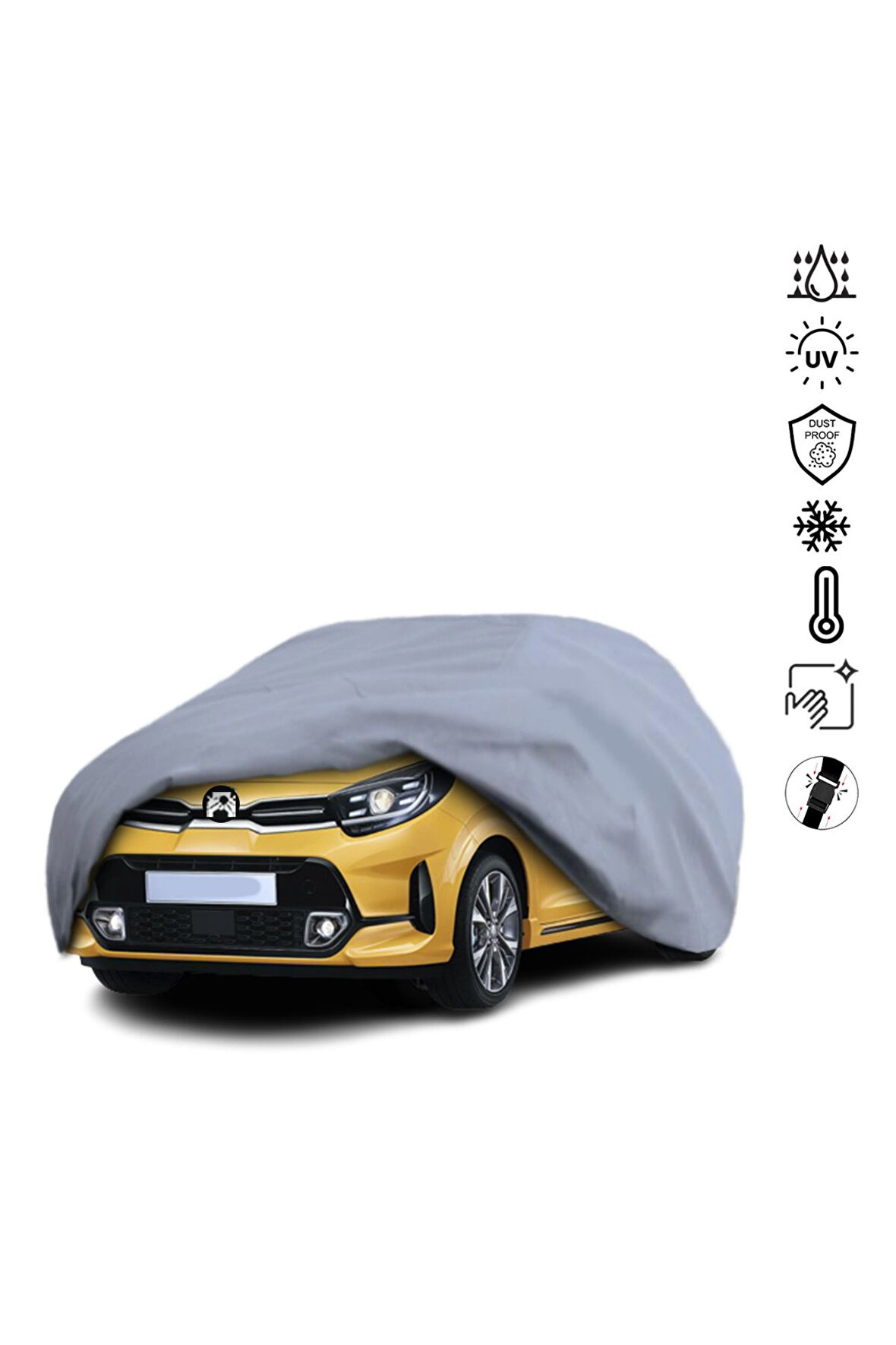 Kia Picanto 3 (2017-) Araba Brandası Miflonlu Su Geçirmez Araba Brandası Uv Koruyuculu