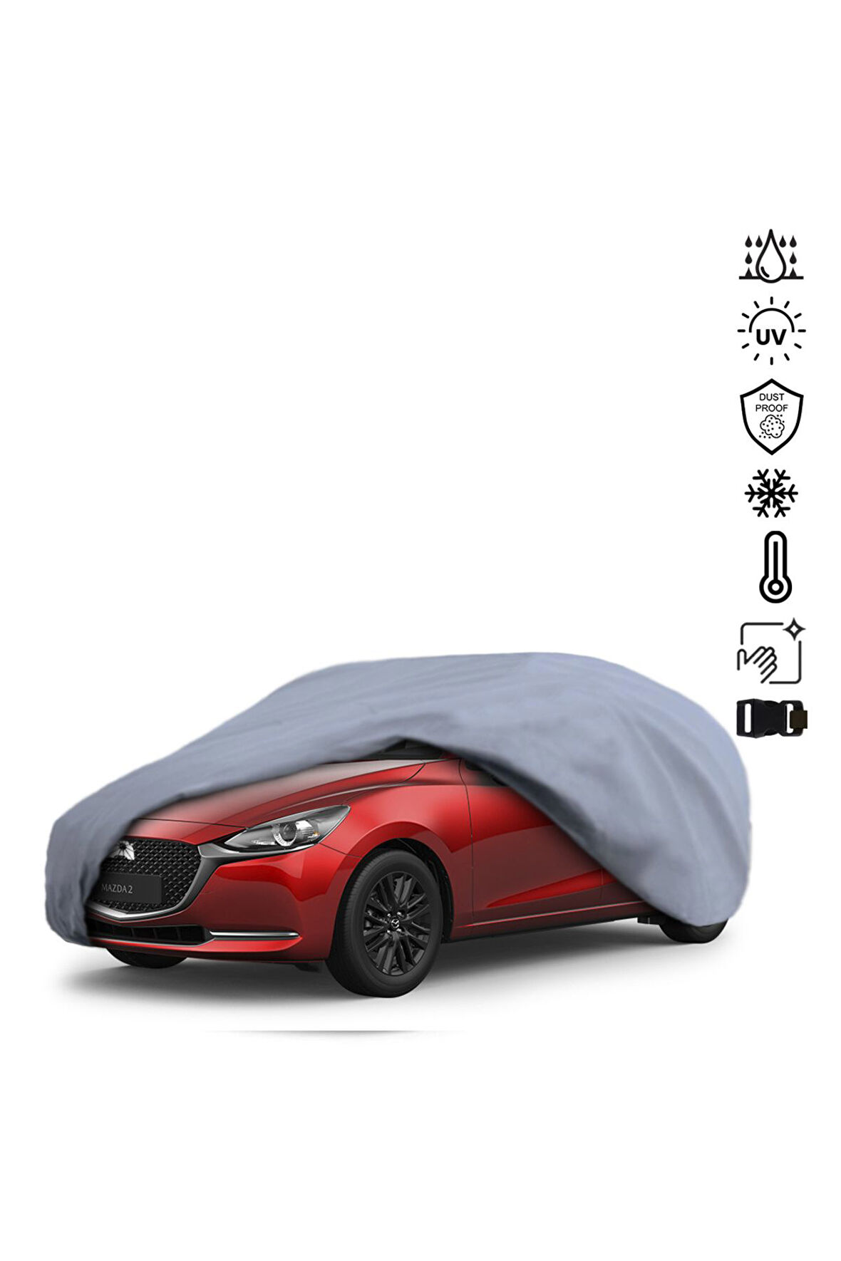 Mazda 2 3 Dj (2014-2022) Araba Brandası Miflonlu Su Geçirmez Araba Brandası Uv Koruyuculu