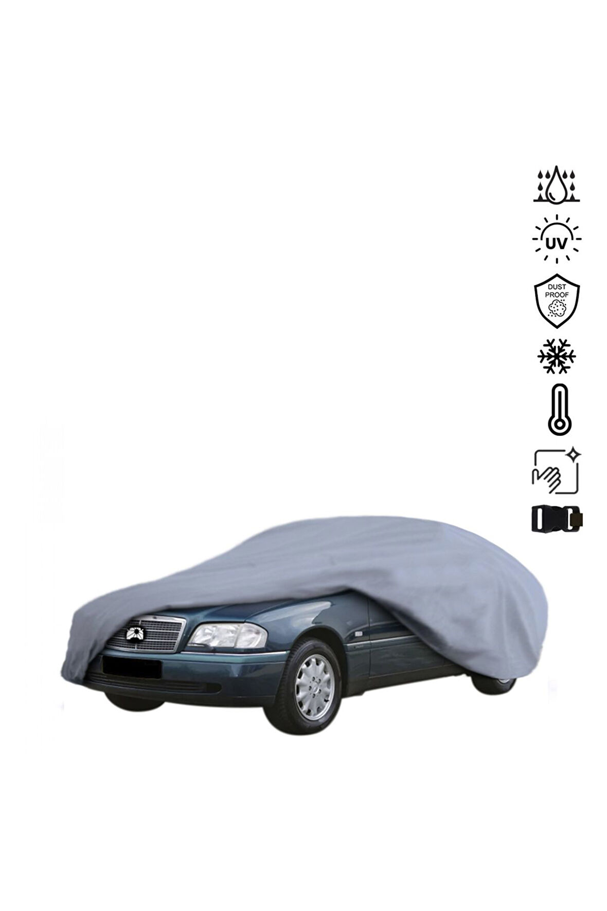 Mercedes Benz C W202 Araba Brandası Miflonlu Su Geçirmez Araba Brandası Uv Koruyuculu
