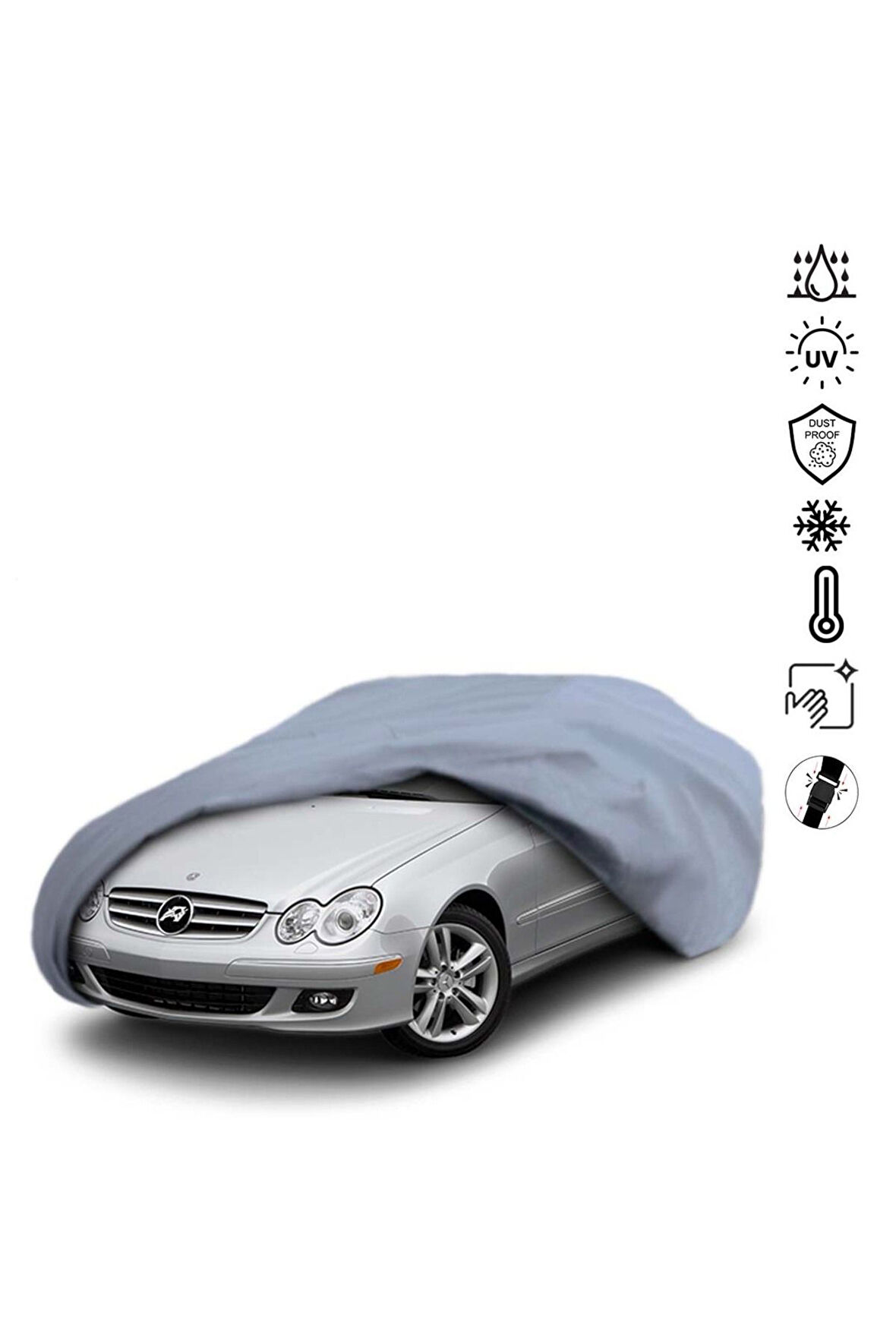 Mercedes Benz Clk W209 Araba Brandası Miflonlu Su Geçirmez Araba Brandası Uv Koruyuculu