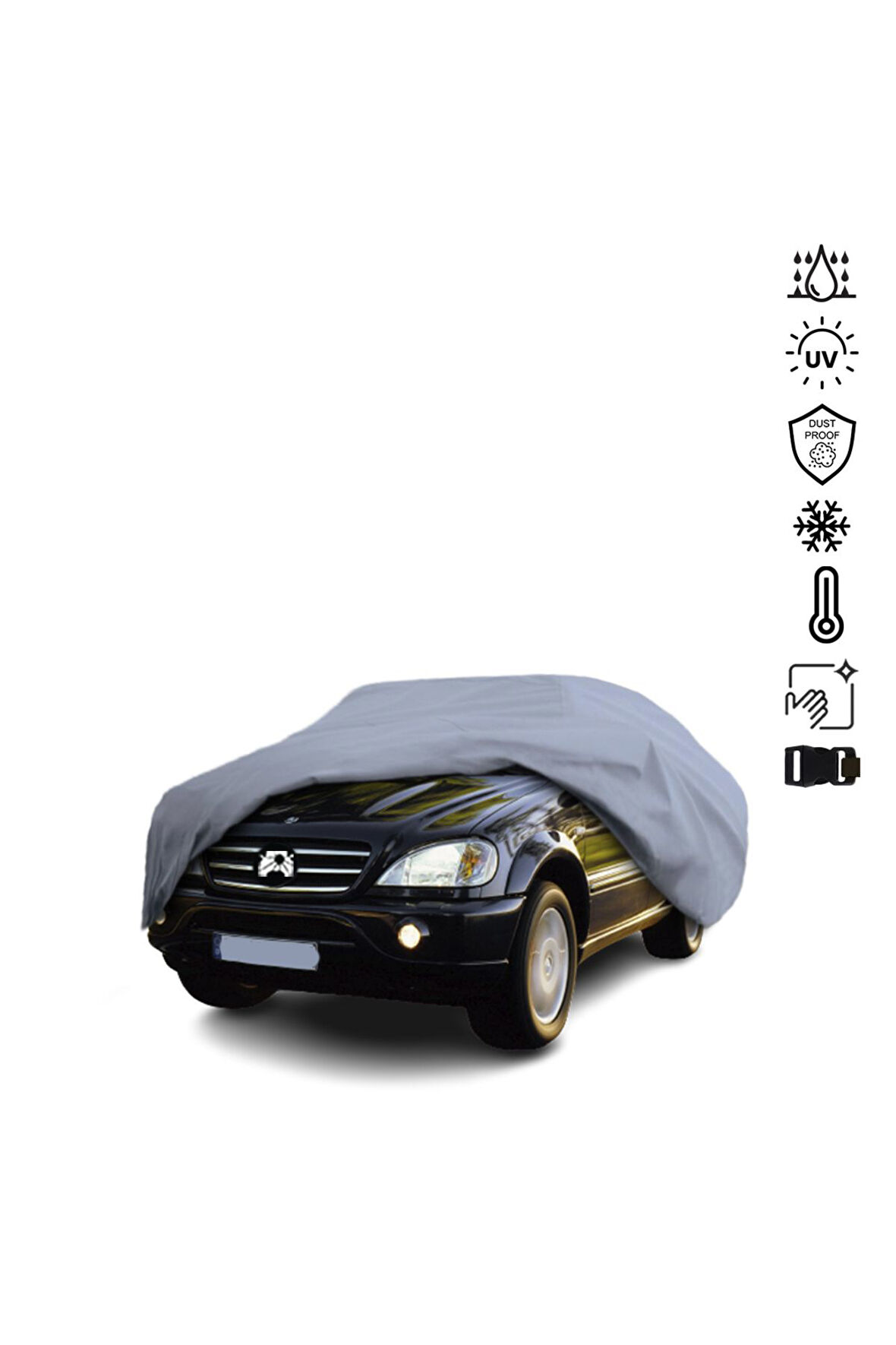 Mercedes Benz M W163 Araba Brandası Miflonlu Su Geçirmez Araba Brandası Uv Koruyuculu