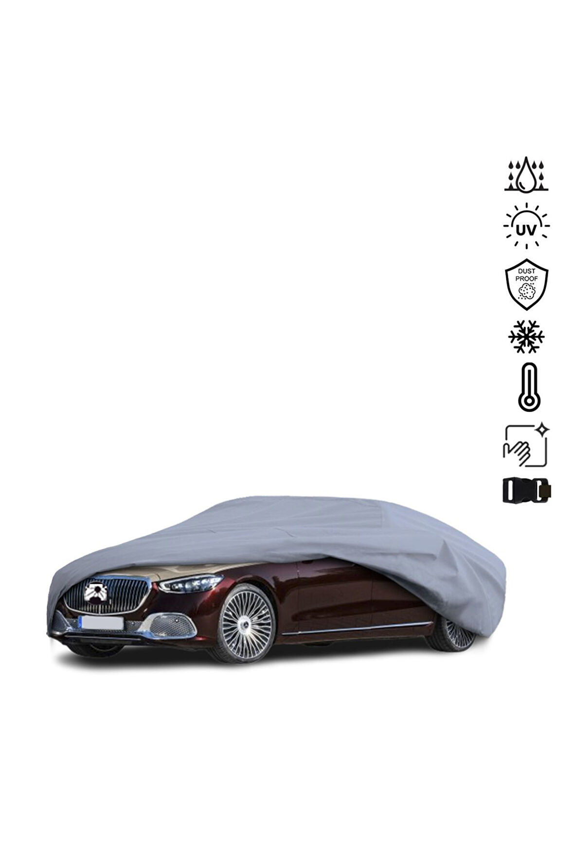 MERCEDES BENZ S MAYBACH Z223 Araba Brandası Miflonlu Su Geçirmez 4 Mevsim Araba Brandası