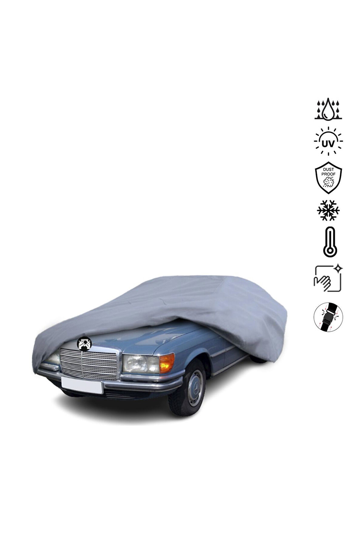 Mercedes Benz S W116 Araba Brandası Miflonlu Su Geçirmez Araba Brandası Uv Koruyuculu