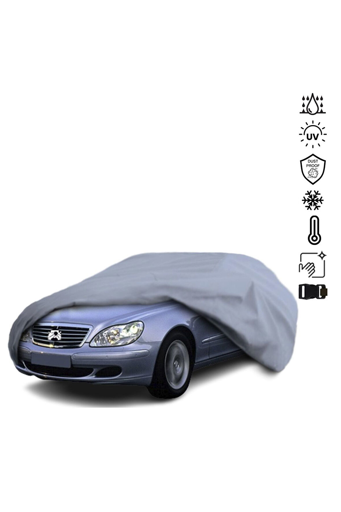 Mercedes Benz S W220 Short Araba Brandası Miflonlu Su Geçirmez Araba Brandası Uv Koruyuculu
