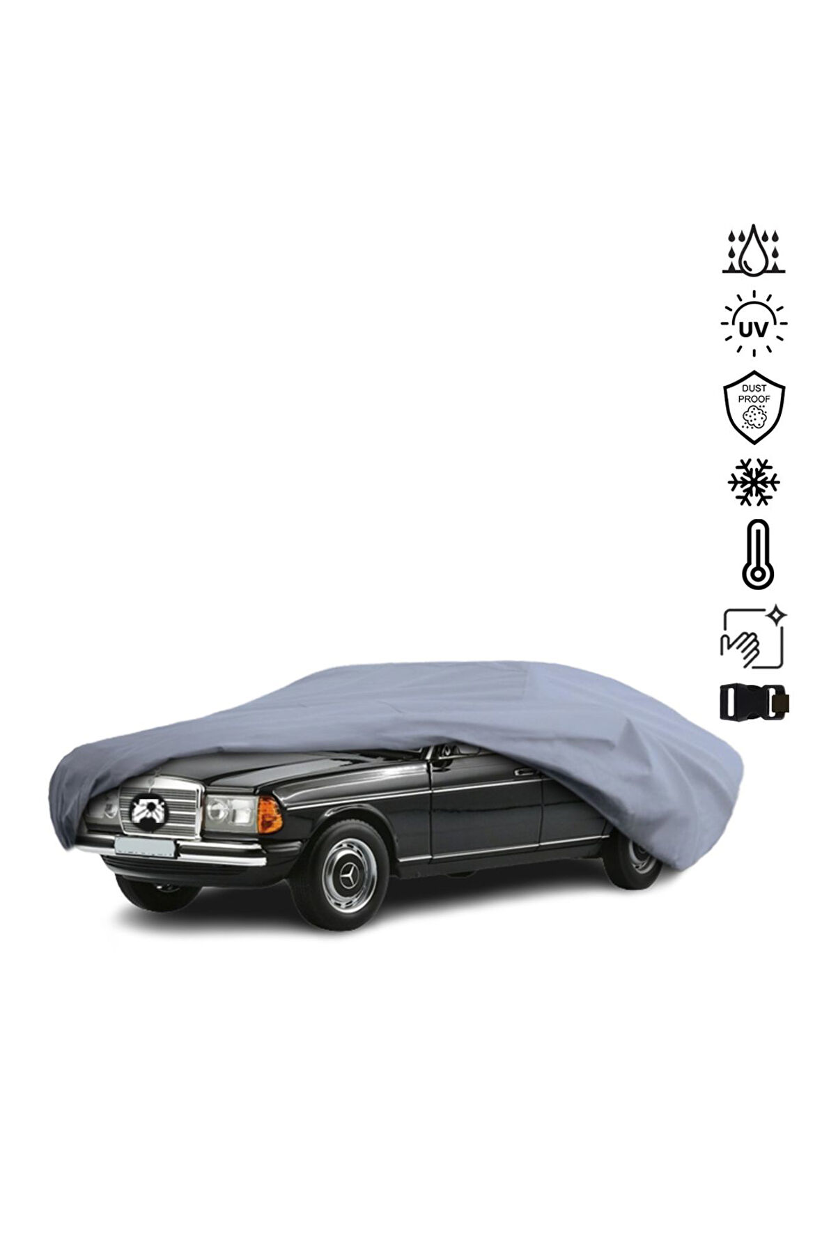 Mercedes Benz W123 Araba Brandası Miflonlu Su Geçirmez Araba Brandası Uv Koruyuculu