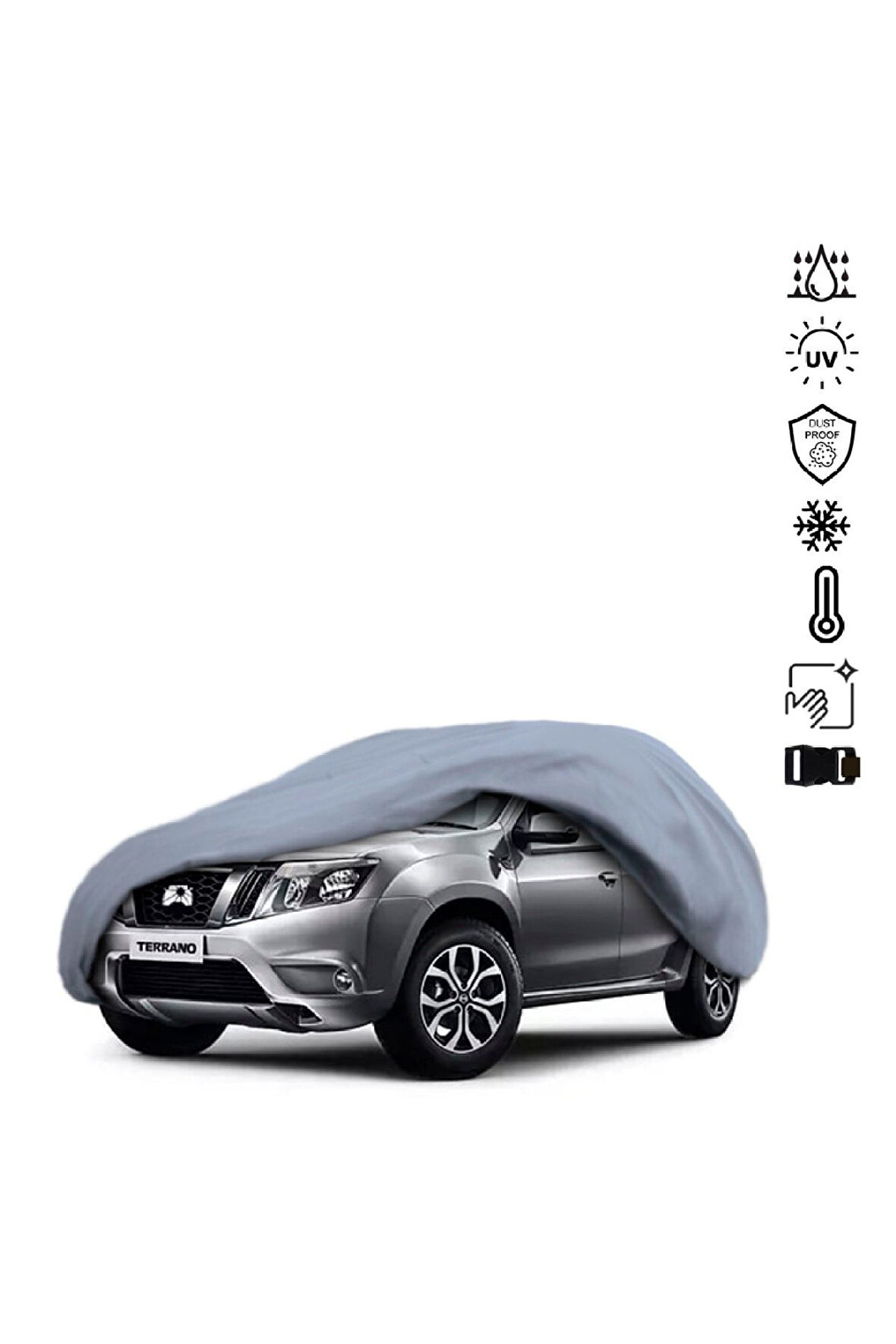 Nissan Terrano India (2013-) Miflonlu Su Geçirmez Oto Branda Uv Koruyuculu